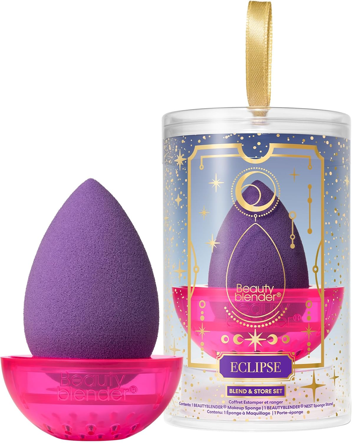 Beautyblender&reg; | Eclipse Beauty Blender 2-Piece Blend Set | Blend & Store Set Includes 1 Makeup Sponge and 1 Nest, Vegan & Cruelty Free, Made in the USA image number 4