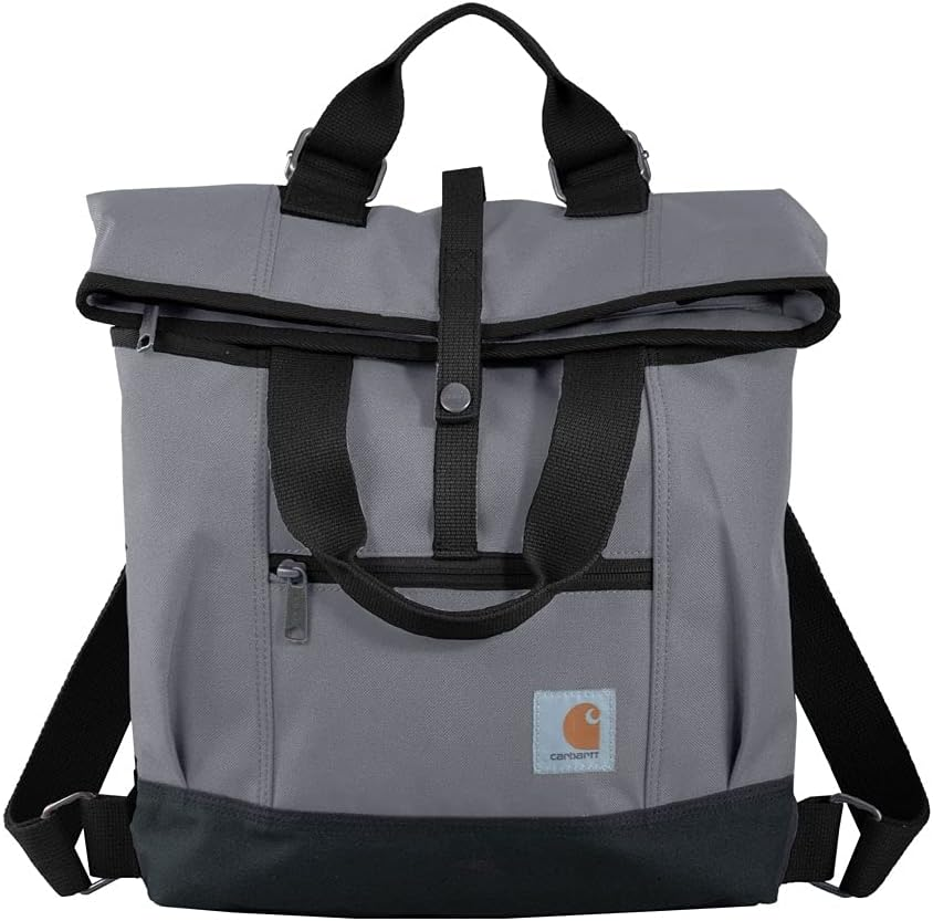 Carhartt Legacy Women'S Hybrid Convertible Backpack Tote Bag, Grey, One Size, Legacy Women'S Hybrid Convertible Backpack Tote Bag
