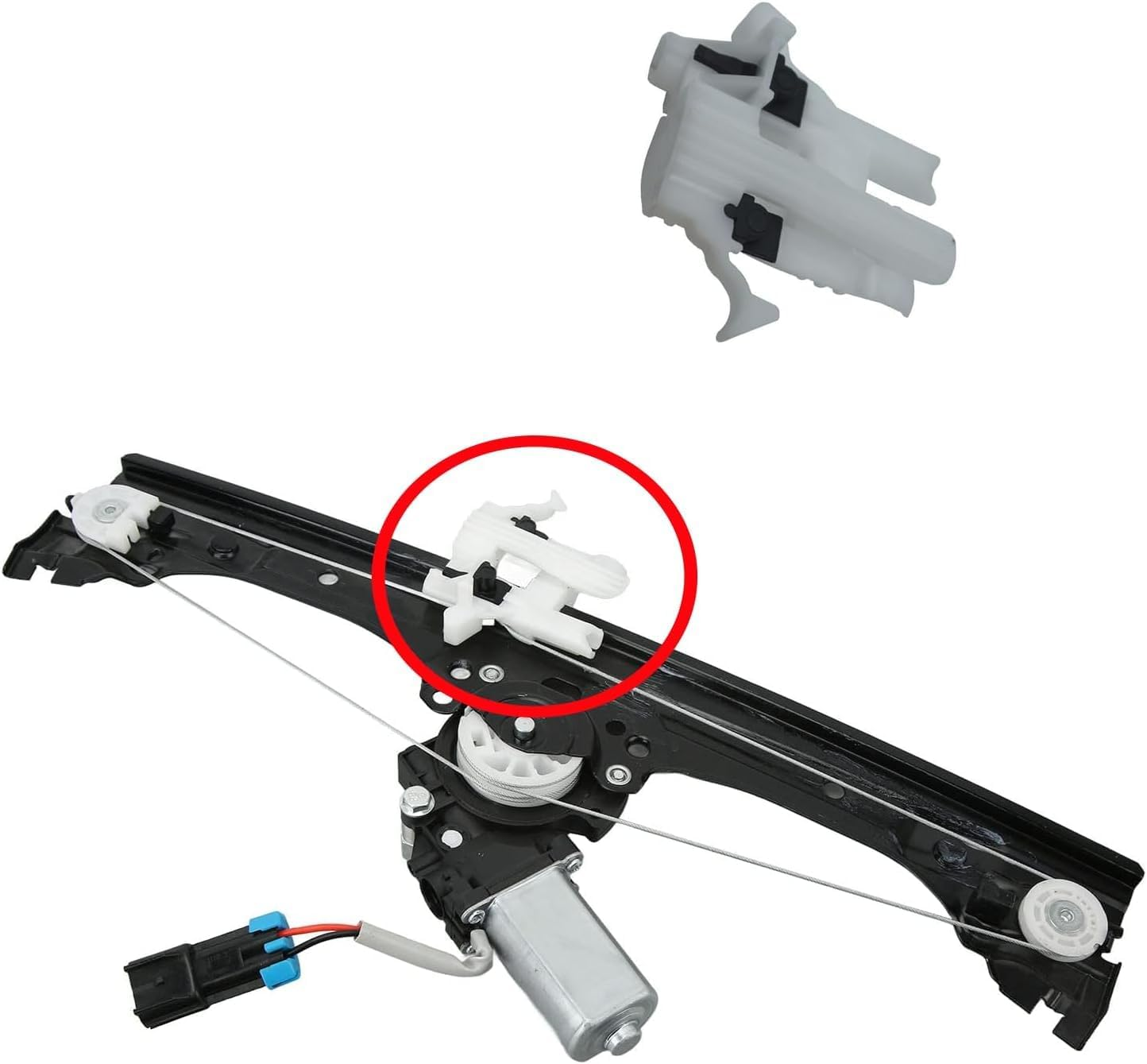 EDK Window Regulator Repair Clips Compatible with Fiat 500 2009-2019 Front Left and Right Side 68070267AD image number 2