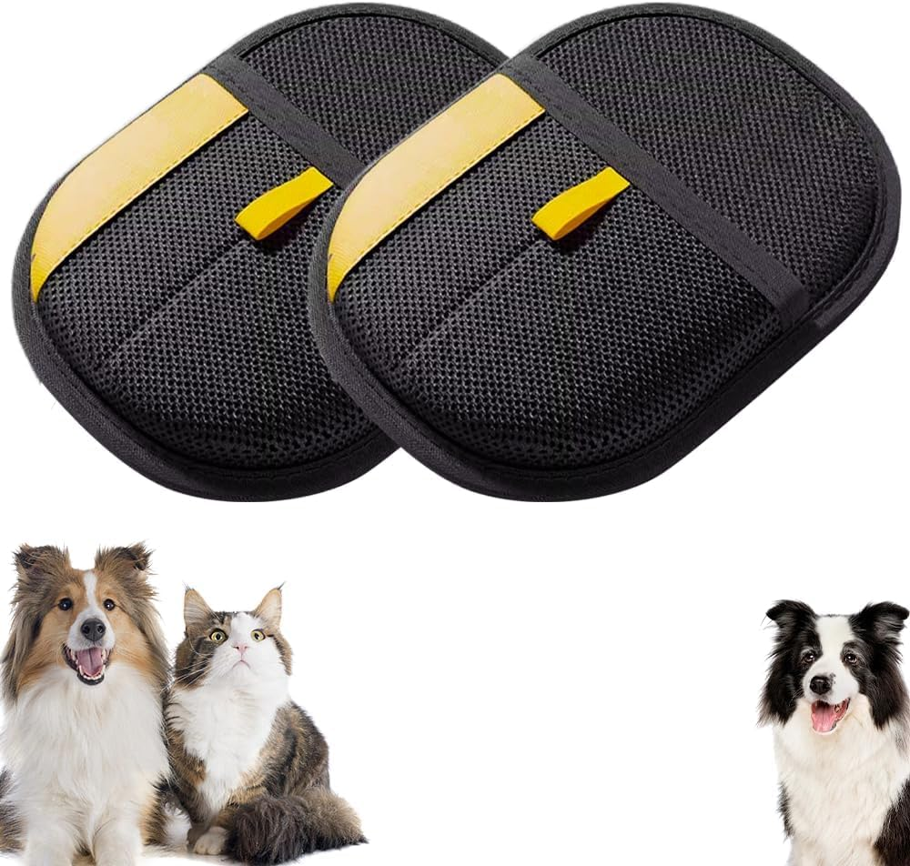 Electrostatic Gloves Pet Hair Removal Glove for Cats & Dogs, 2025 New Pet Hair Remover Glove for Couch, Furniture, Carpet, Curtain, Washable Reusable Animal Fur Removal Tool (2PCS) image number 2