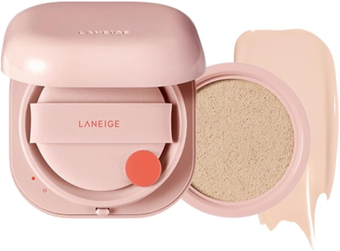 NEO Cushion Glow, 6 Shades Available, Long Lasting Refill Set for Laneige (21C1 Cool Beige)
