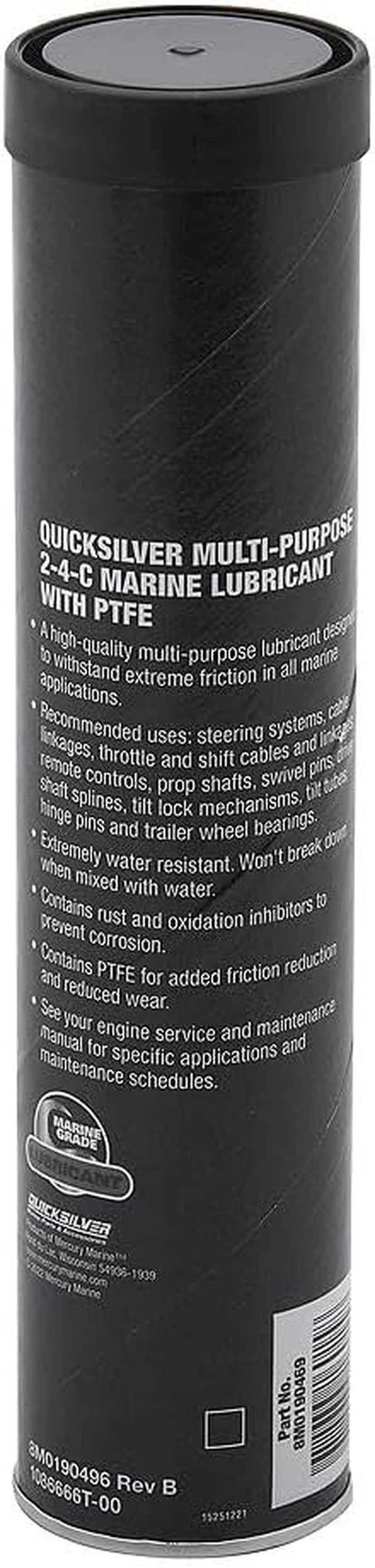 Quicksilver 8M0190469 2-4-C Marine Grease with Teflon, 14 Oz image number 1