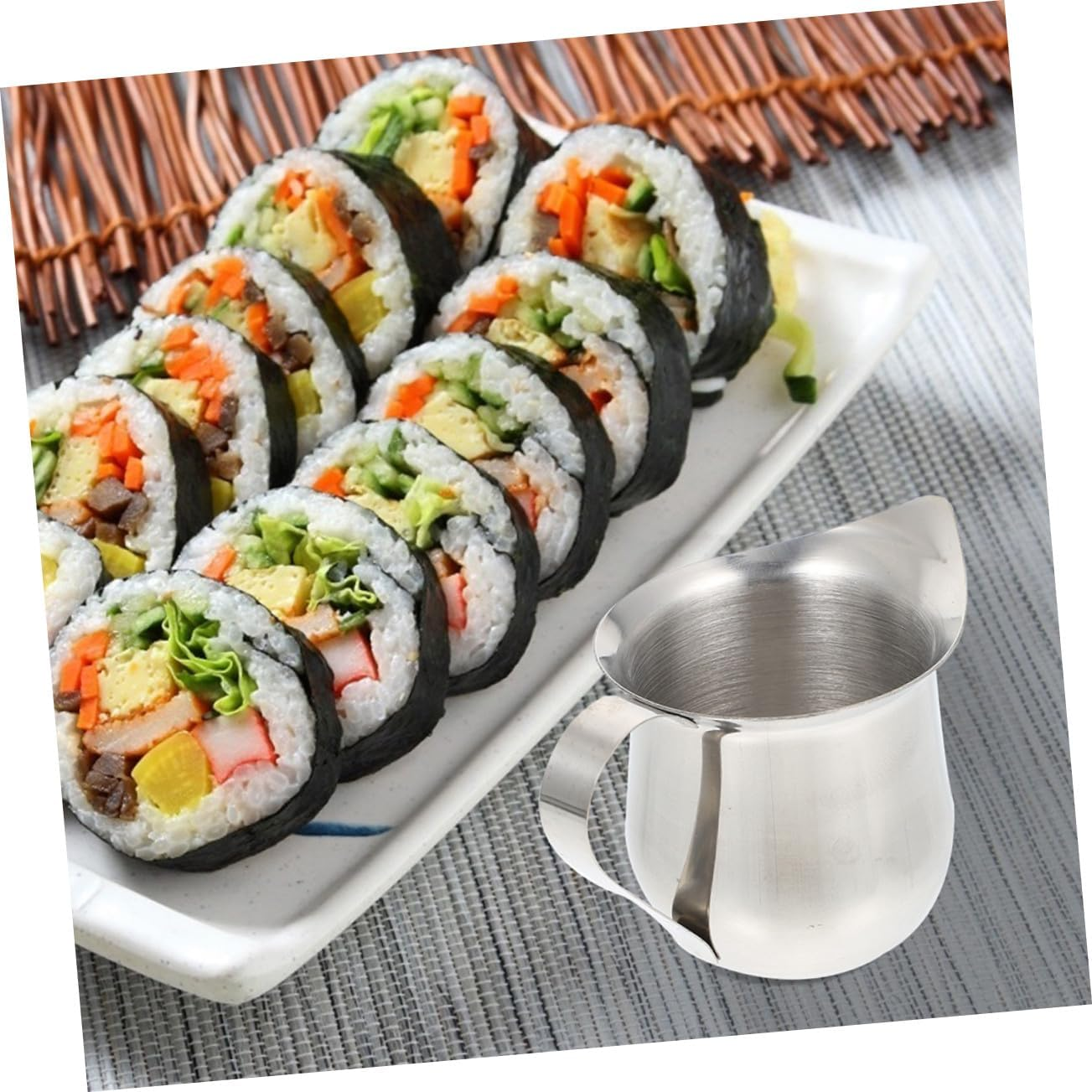 LAPYAPPE 3Pcs Stainless Steel Milk Frothing Pitchers Small Coffee Milk Jug for Steaming Latte Art Espresso Portable and Easy to Clean for Home and Professional Use