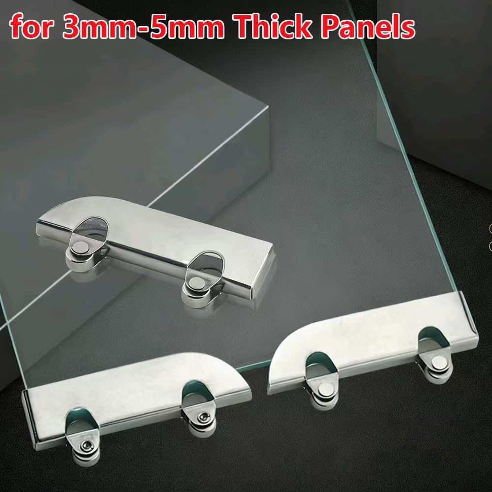 HJVLXYAFB Double Track Sliding Door Hardware Kit, Sliding Window Window Track, Aluminum Sliding Glass Door Track System for Wardrobe Closet Shower Cabinet(White,100Cm(39")) image number 2