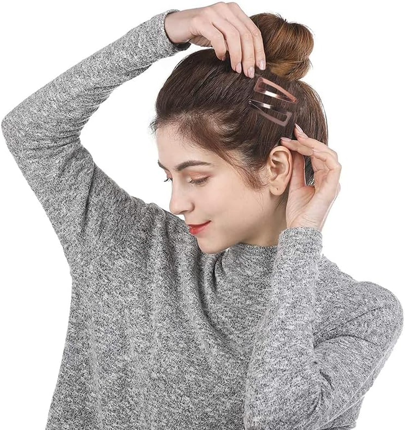 10/20/30PCS Double-Grip Hair Clips Metal Snap Barrettes Hair Styling Tool Women Girls for Hair Making, Salon Supplies - Black(10Pcs) image number 3