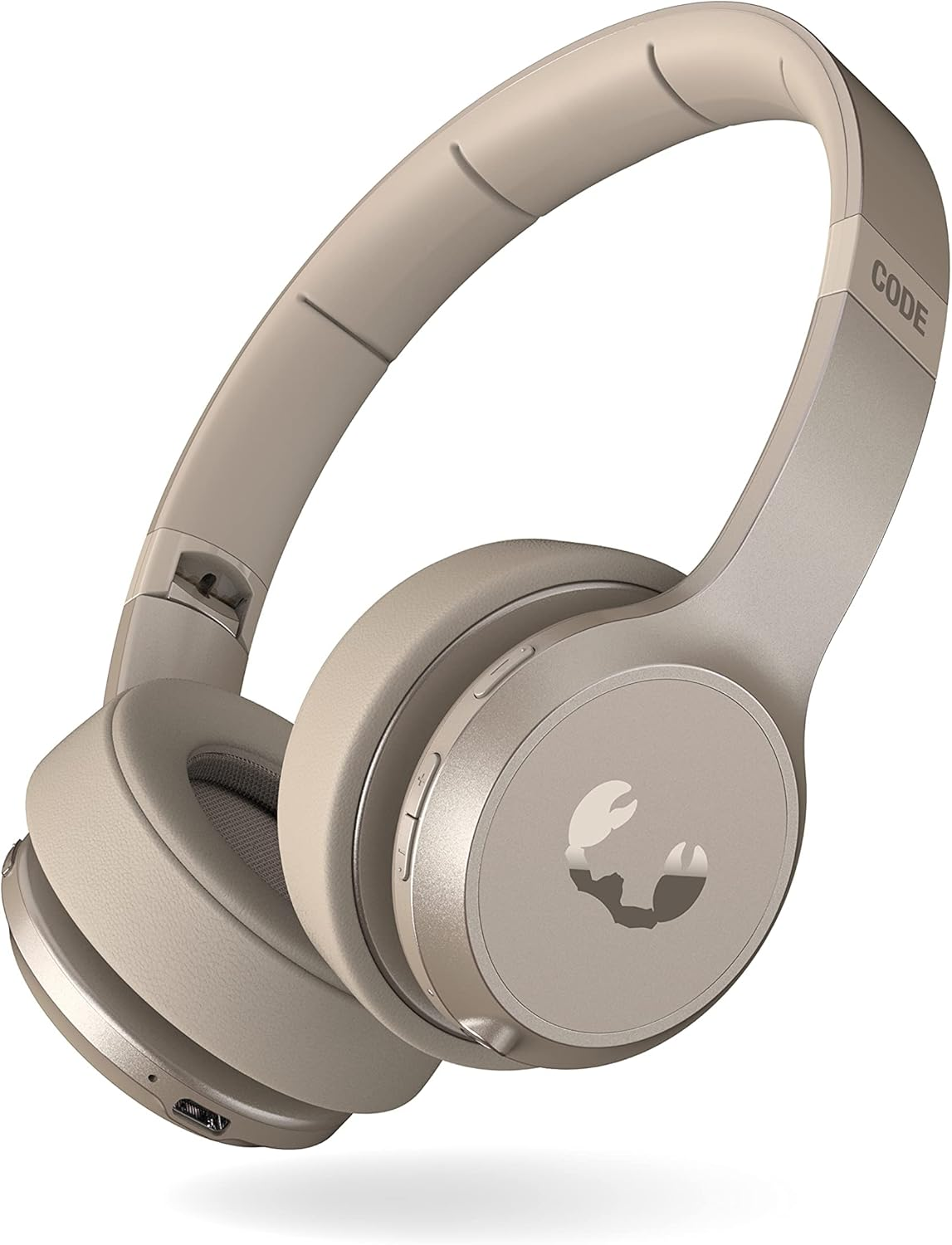 Fresh 'N Rebel Bluetooth On-Ear Headphones with Active Noise Cancellation, 30 Hours Playtime, Fast Charge, Microphone, Foldable, Comfortable Fit and Comfortable - Code ANC (Silky Sand) image number 3