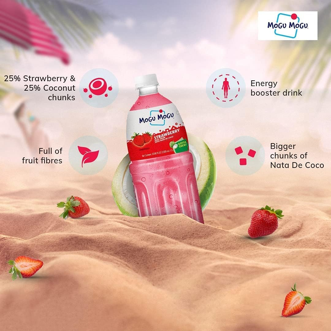 Mogu Mogu Strawberry Drink 1000 Ml