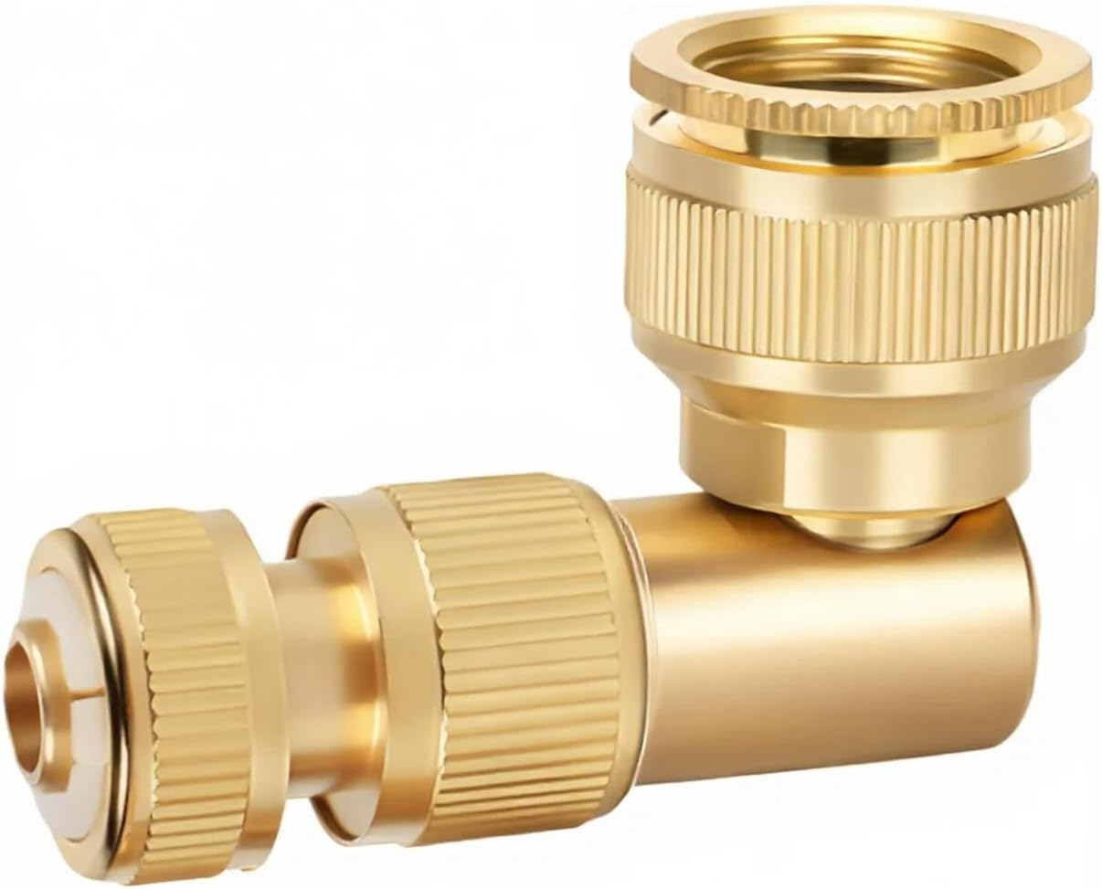 360&deg; Rotation Tap Adapter(3/4" and 1/2" Inner Female), Garden Hose Connector for Lawn& Garden,Washing Cars,Watering Plants image number 3