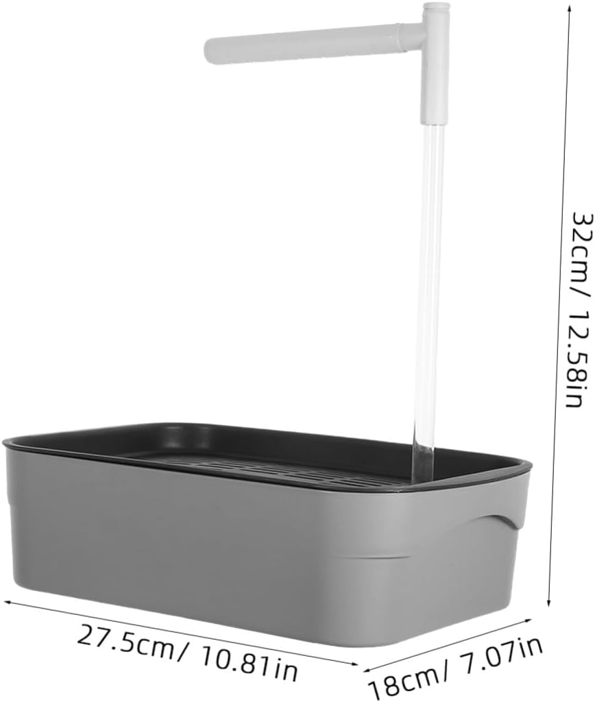 TEHAUX Parrot Bathtub Automatic Bird Bath with Water Circulating Shower Small Bird Shower Tub for Parakeet Bathing in Cage and Cockatiels image number 1