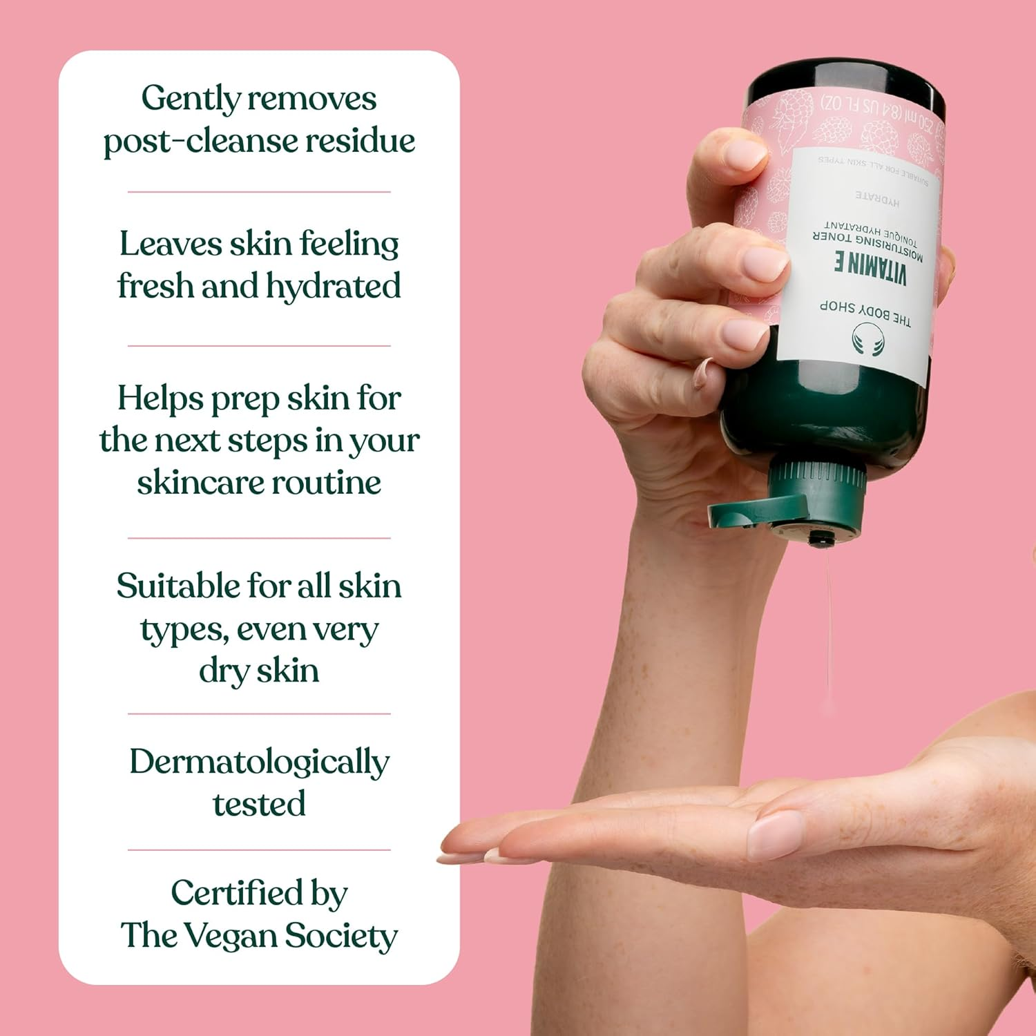 BODY SHOP VITAMIN E HYDRATING TONER 250ML image number 5