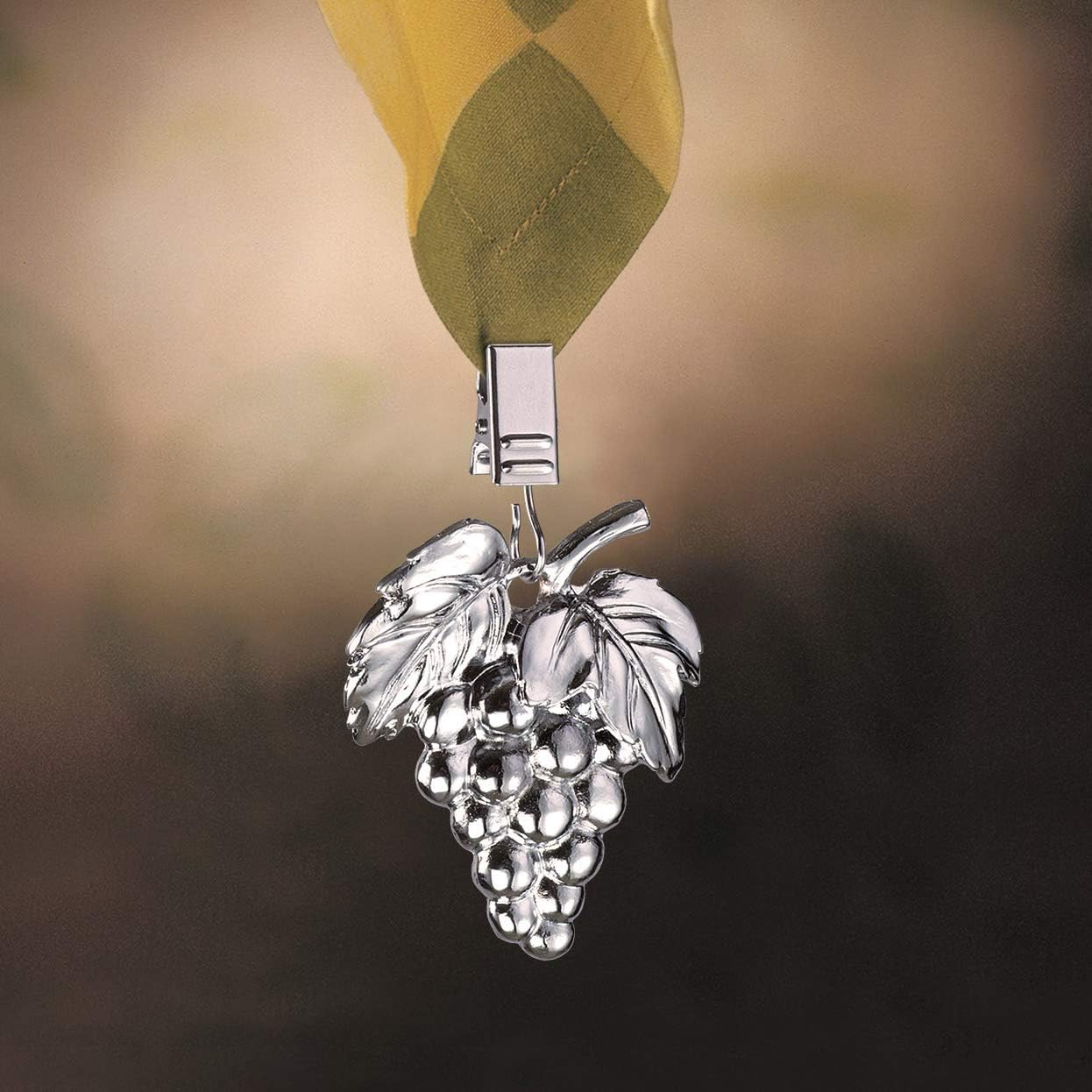 Prodyne TW-10-G Metal Grapes Tablecloth Weights, Silver image number 4