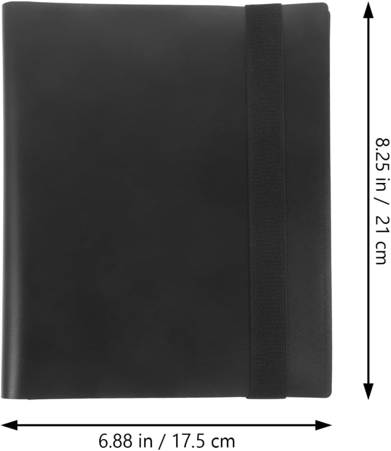 Cabilock Black 4-Pocket 20-Page Gaming Card Album with 160 Slots, Compact Organizer for Photocards and Trading Cards, Plastic Collector Binder image number 5