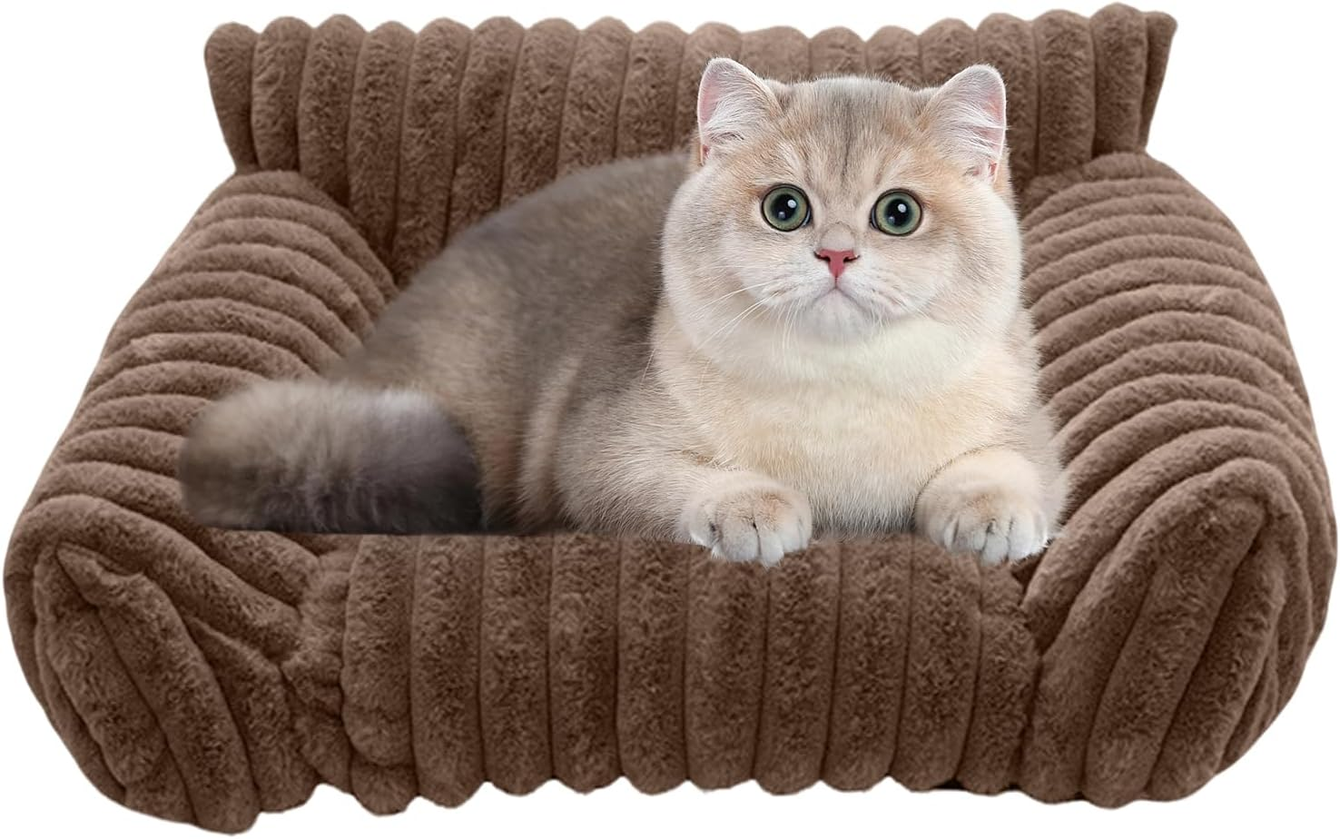 Cat Sofa Bed | Indoor Pet Couch | Elevated Cozy Cat and Dog Sofa Bed for Car Bedroom Apartment Travel Patio Indoors and Outdoors