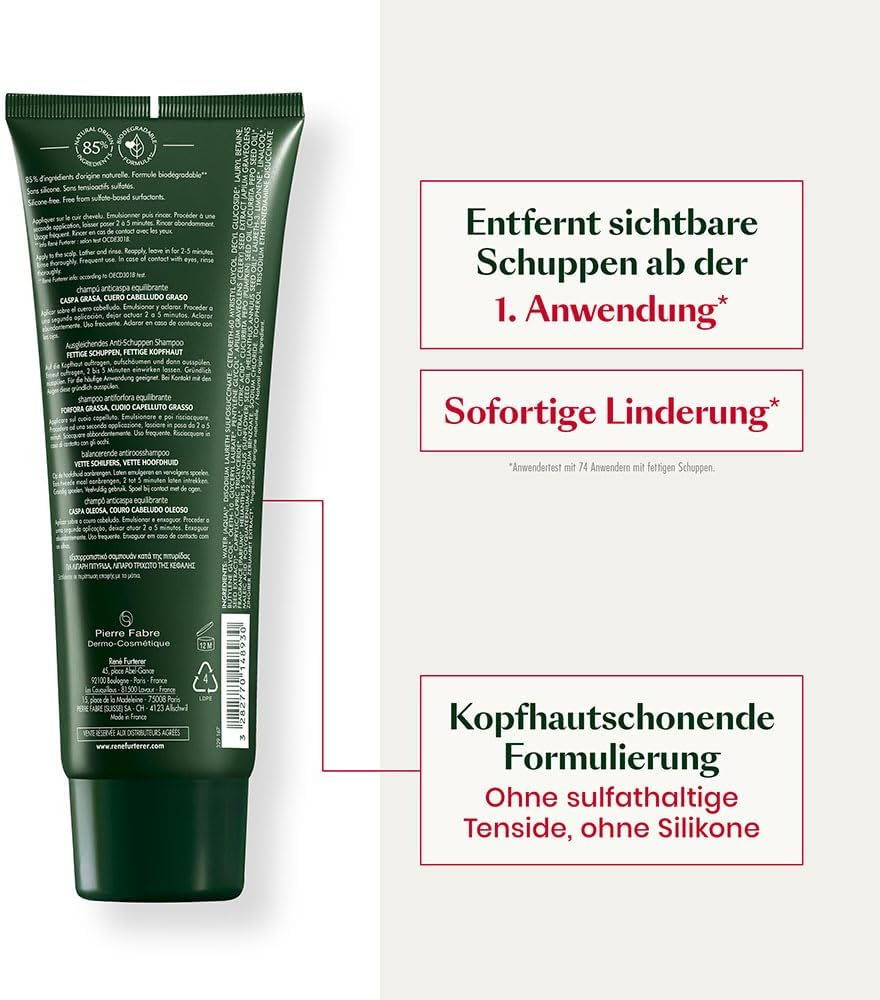 Rene Furterer Neopur Balancing Anti-Dandruff Shampoo for Dry Dandruff & Scalp - for Dandruff, 150 Ml Shampoo image number 4