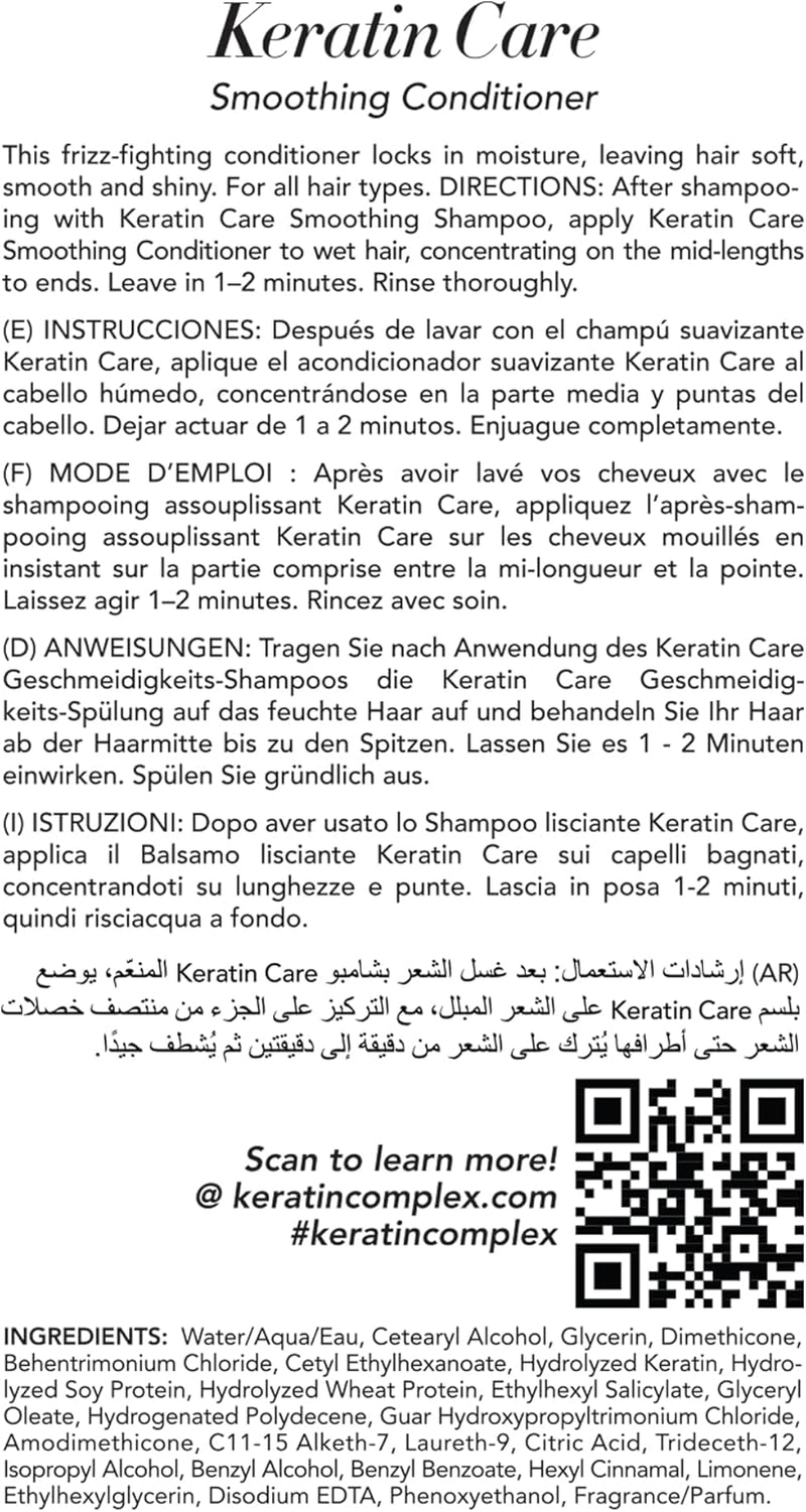 Keratin Complex Care Smoothing Conditioner 400 Ml image number 3