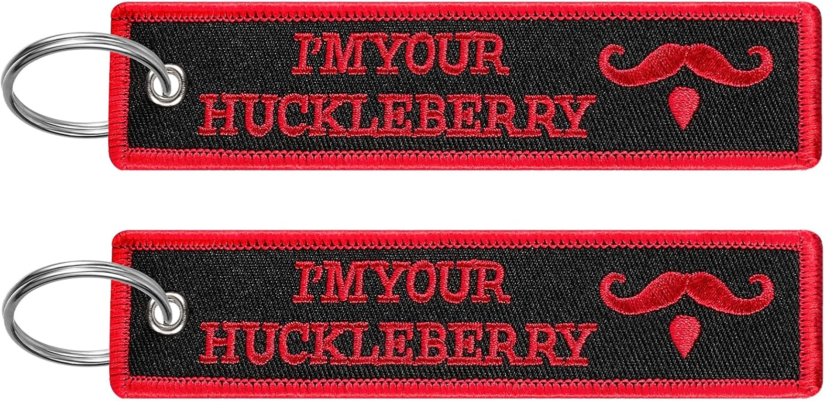 2 Pcs Embroidery Keychain Key Ring Accessories, Double Sided Motorcycles Car Key Tags for Scooters Men and Women - Canada image number 7