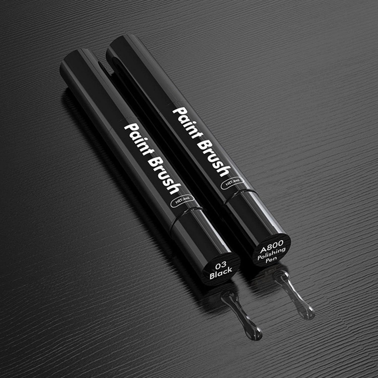 2PCS Car Touch up Pen Paint Scratch Repair with Polish Pen Wheel Fill Paint Pen Black/White/Multi-Color Optional for Various Cars Paint and Rim Repair image number 6