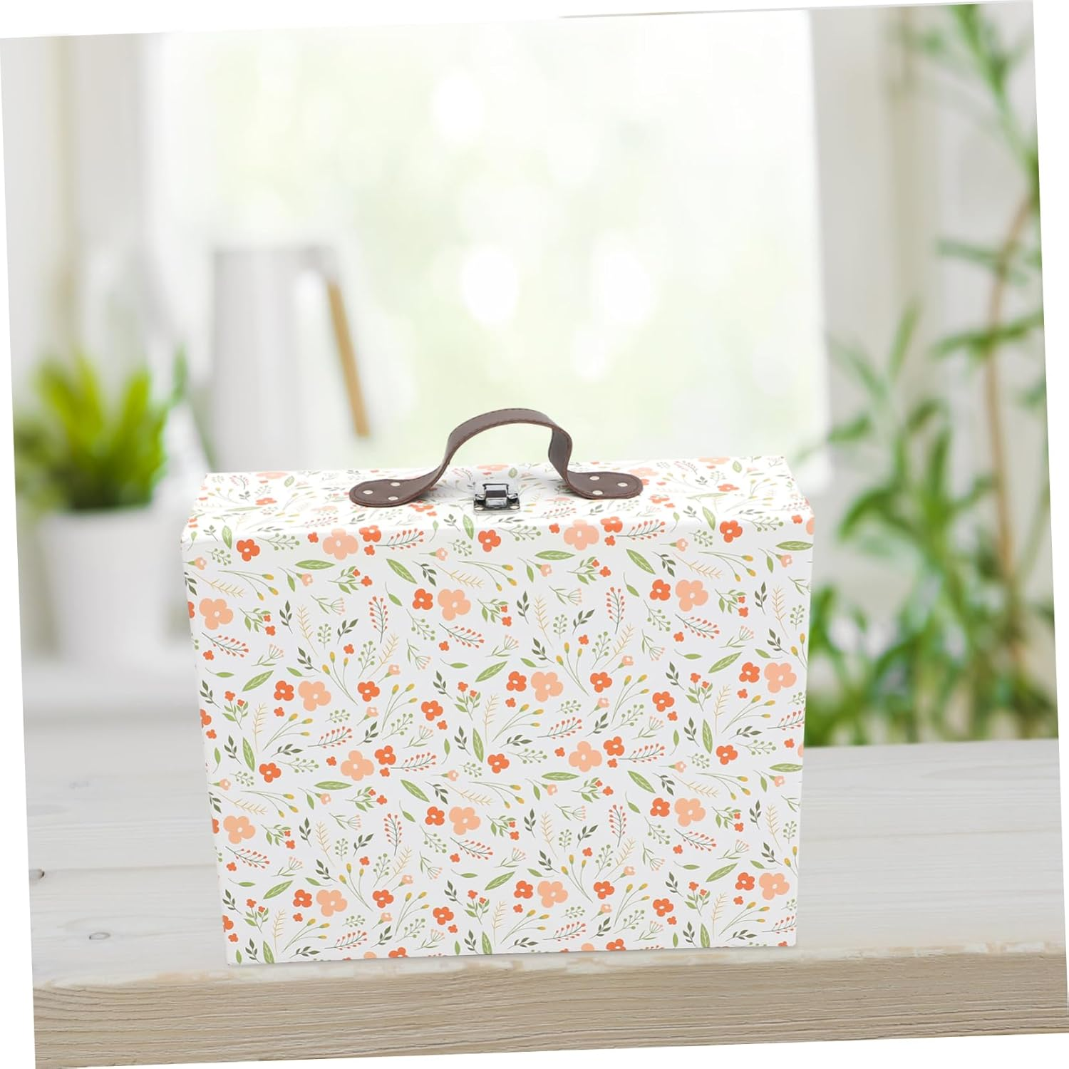 Thickened Paper Suitcase Box Storage Organizer Multi-Functional Decorative Box image number 4