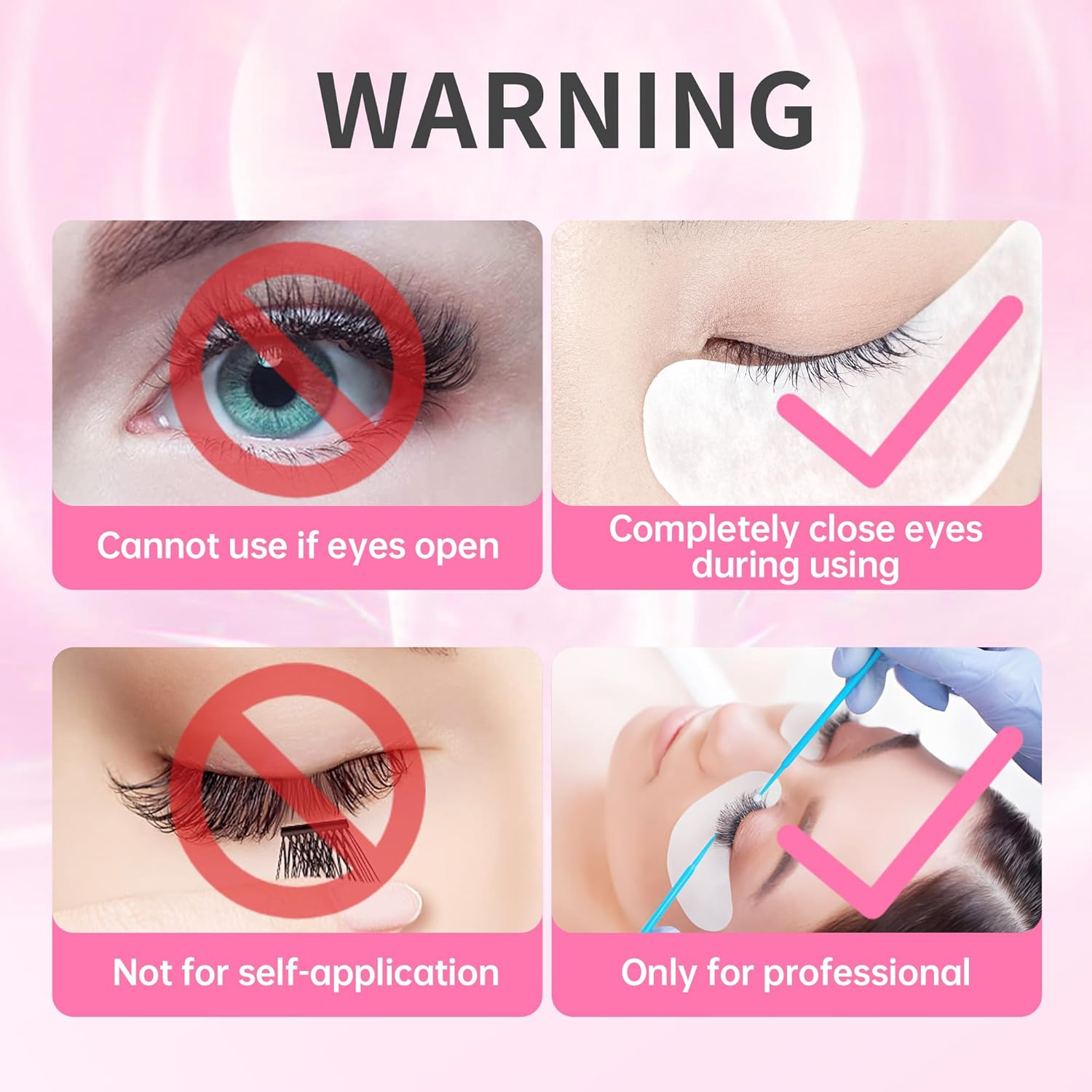 Beauty7 Eyelash Extension Glue Remover Cream, Eyelash Extension Removal Anti-Allergic and Odorless 5G Coconut Scent Eyelash Glue Remover