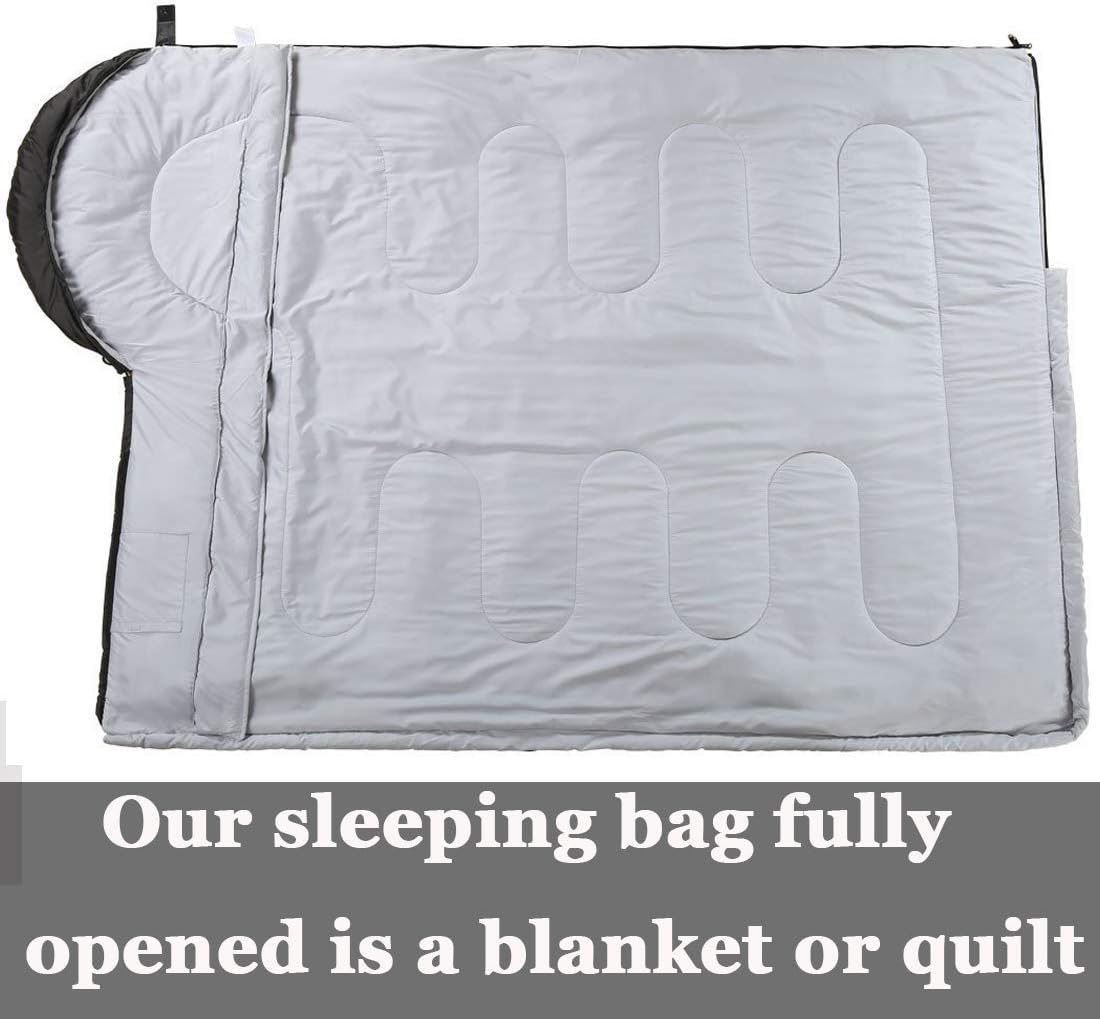 Sleeping Bag - 4 Seasons Warm Cold Weather Lightweight, Portable, Waterproof Sleeping Bag with Compression Sack for Adults & Kids - Indoor & Outdoor: Camping, Backpacking image number 1