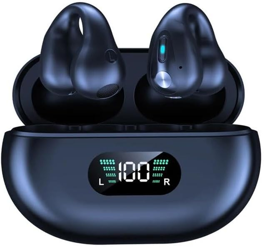 PRENDELUZ Black Bone Conduction Open Ear Bluetooth Headphones image number 1