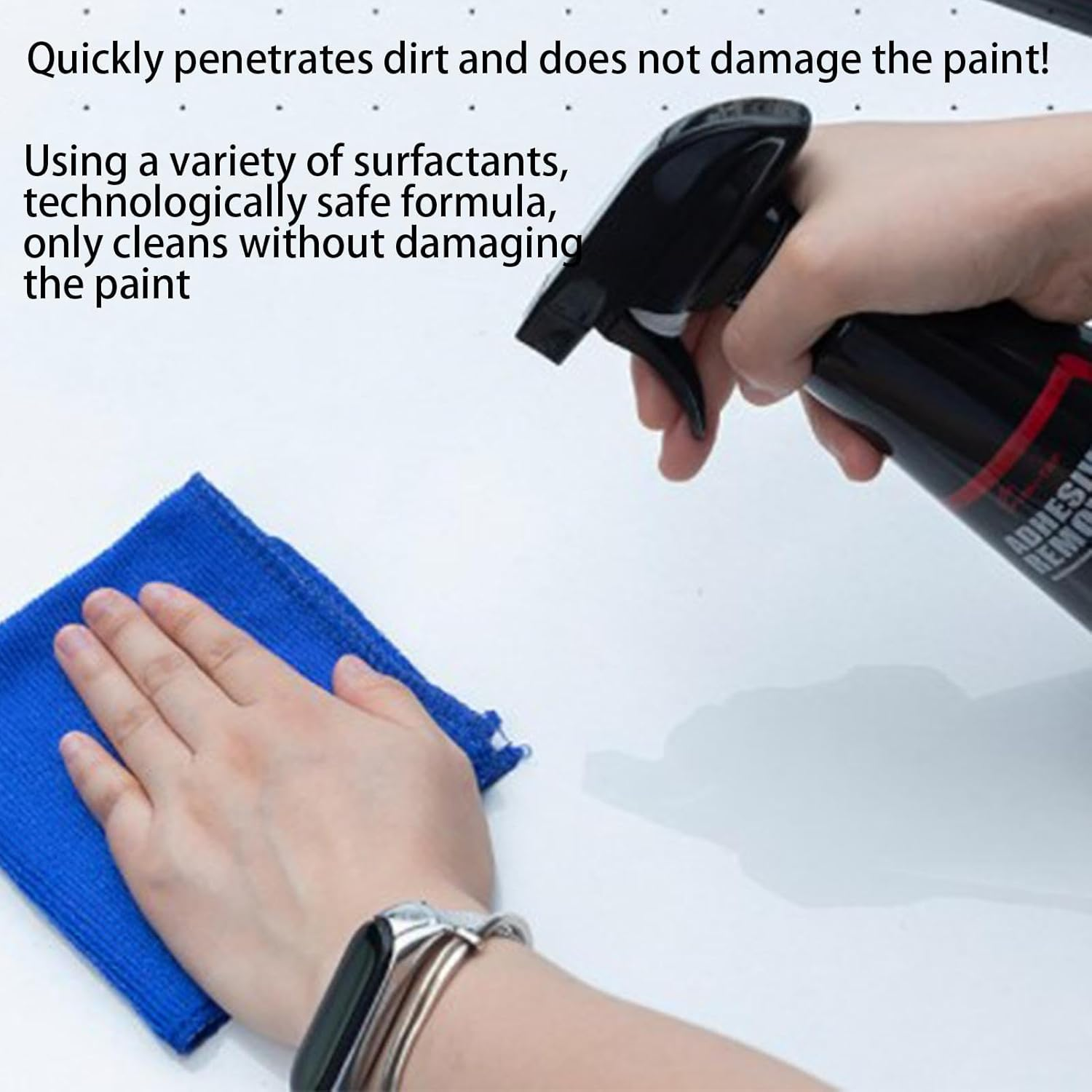 Adhesive Remover Spray Gel, Surface Safe Great Cleaner Label Cleaning Agents, 500Ml Surface Safe Great Cleaner for Stains, Tape, Decals, Grease, Tar, Stickers, Chewing Gum Borato image number 6