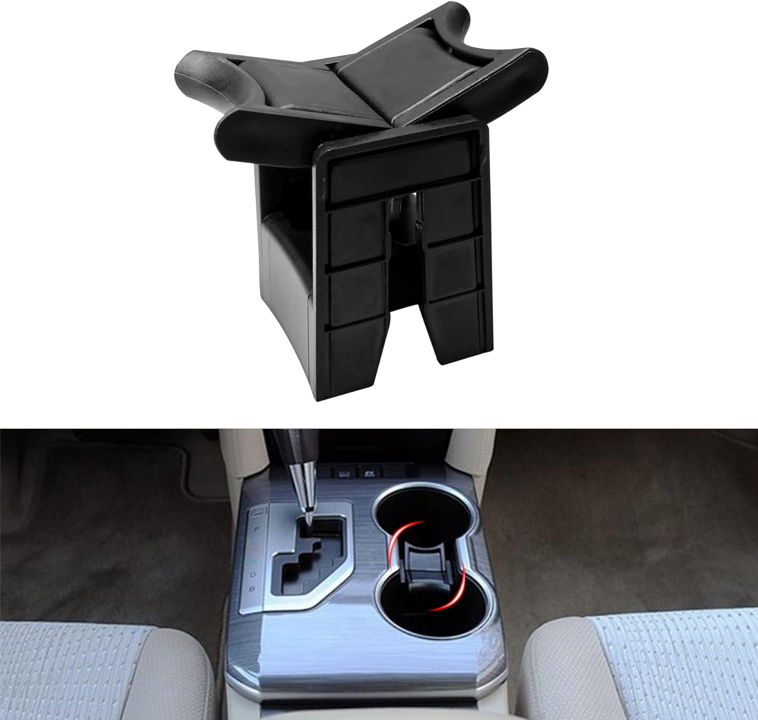 Cup Holder Divider Fits for Toyota Camry 2012 2013 2014 2015 2016 2017 Cup Holder Insert Center Console image number 5