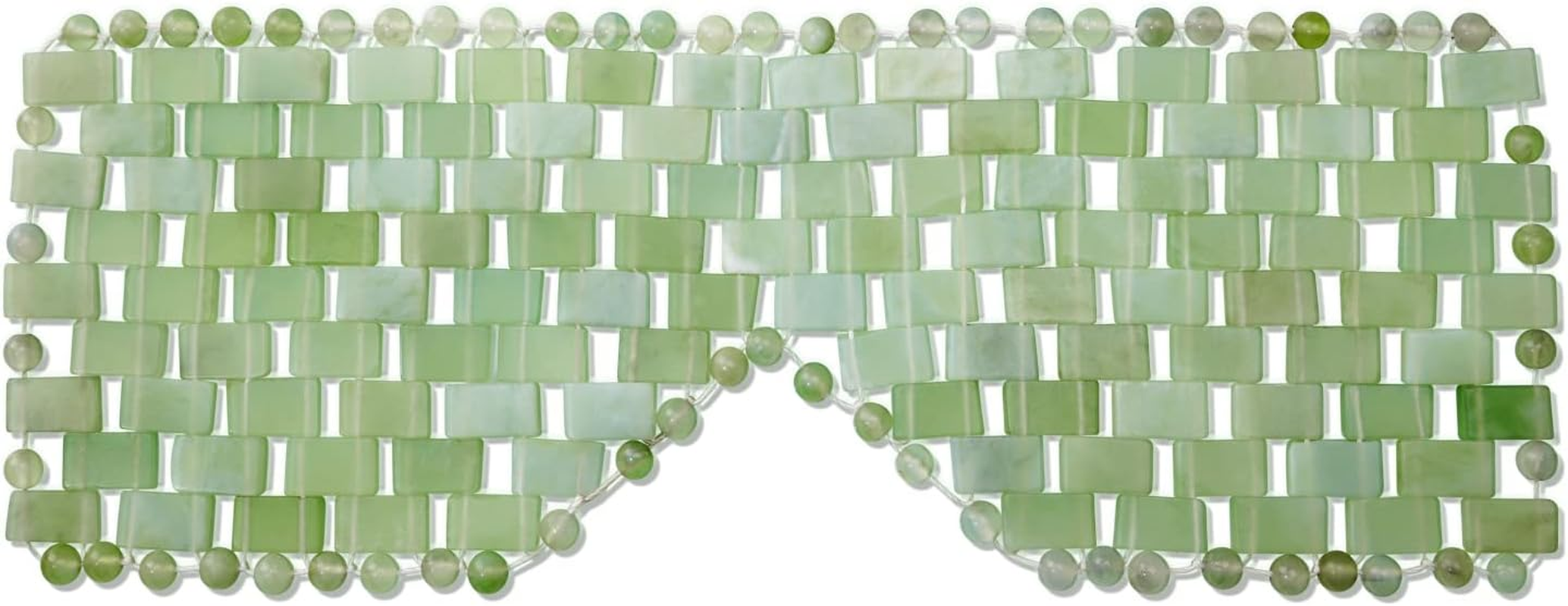 Gemshan Jade Eye Mask Natural Green Jade Facial Maks for Relive Eliminate Puffiness