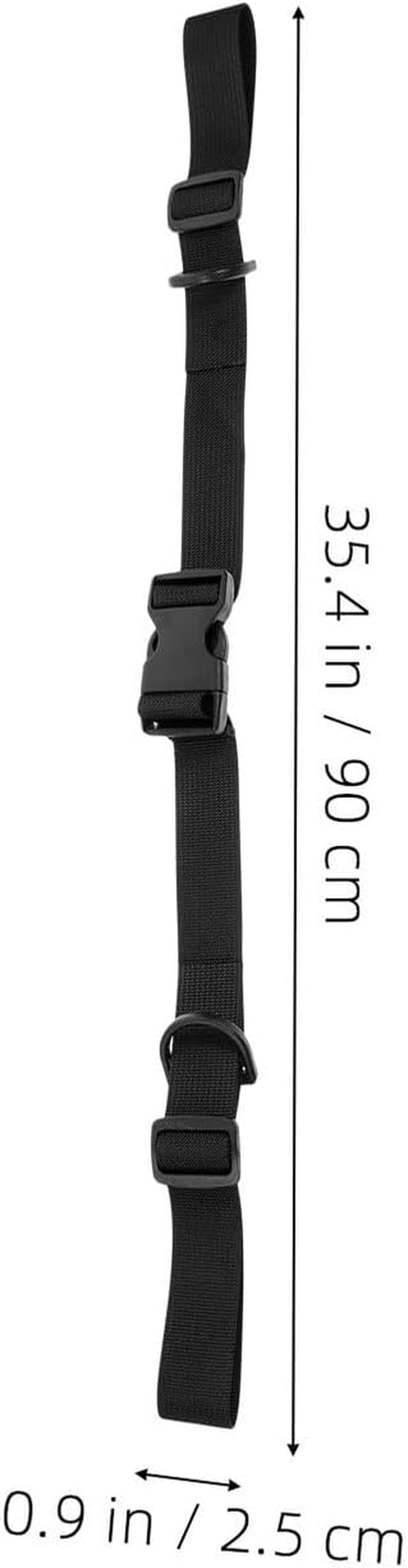 FUNOMOCYA 5Pcs Adjustable Luggage Straps Quick Release Plastic Buckle, Multi-Functional Utility Bundle Straps for Securing Suitcases, Yoga Mats, Backpacks and Camping Gear, Black image number 4