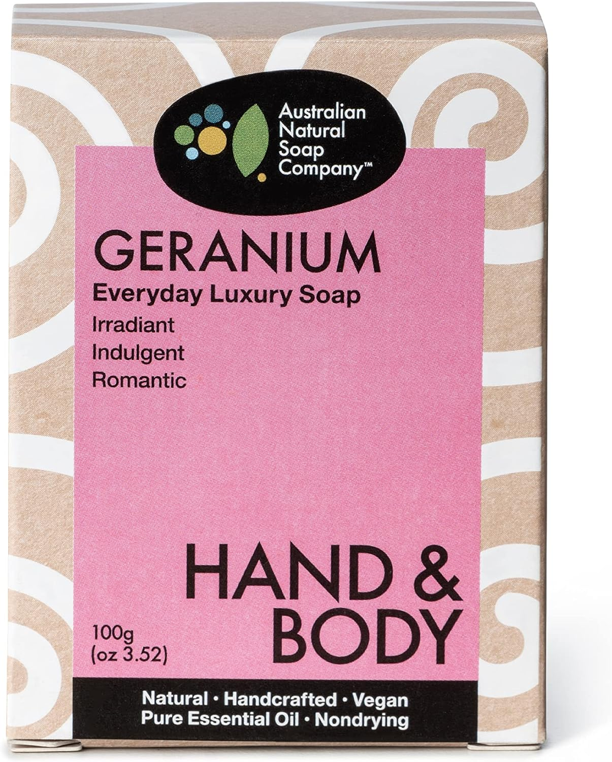 Australian Natural Soap Company Geranium Luxury Soap 100G image number 5