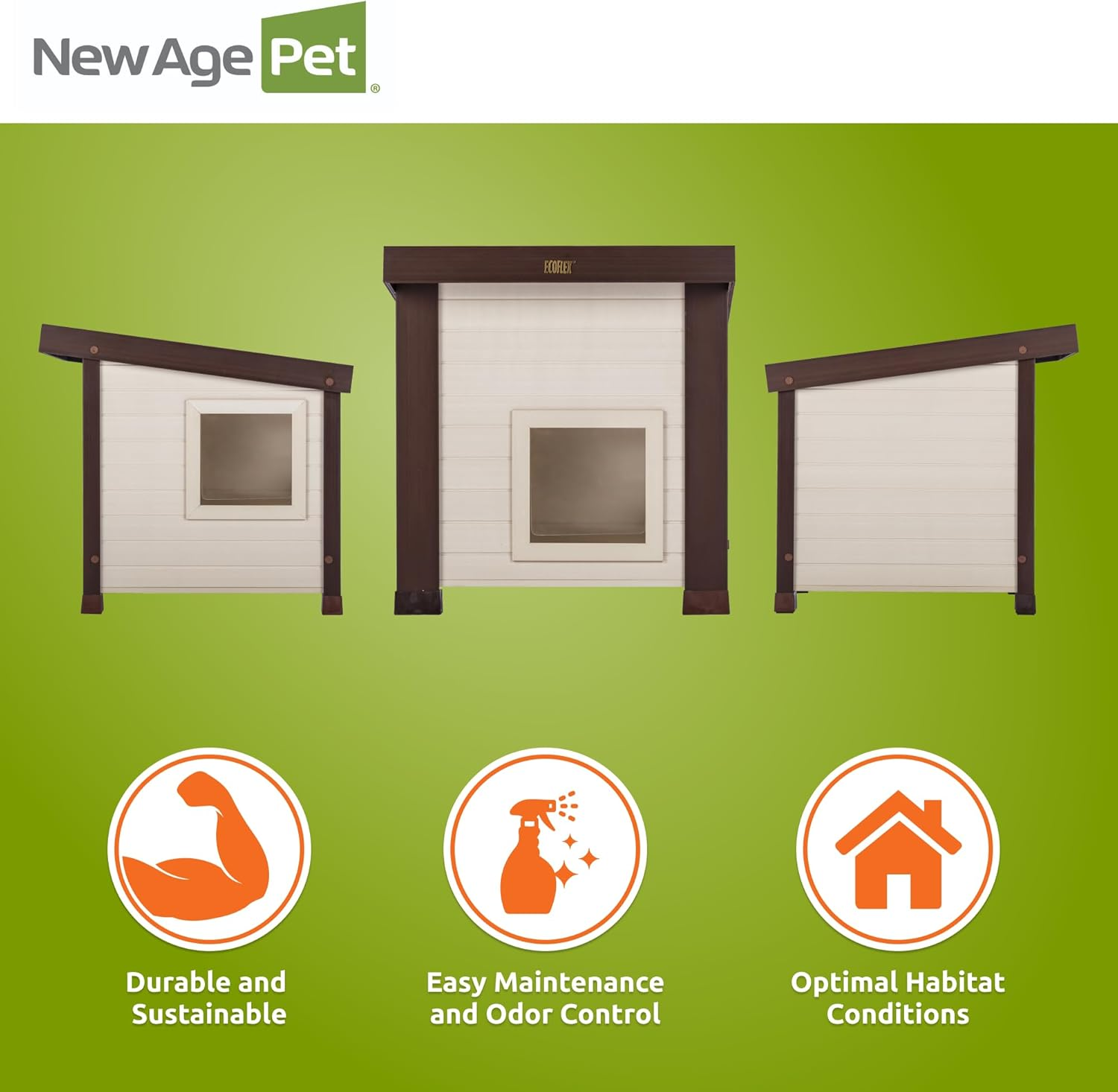 New Age Pet Ecoflex Albany Outdoor Feral Cat House image number 2