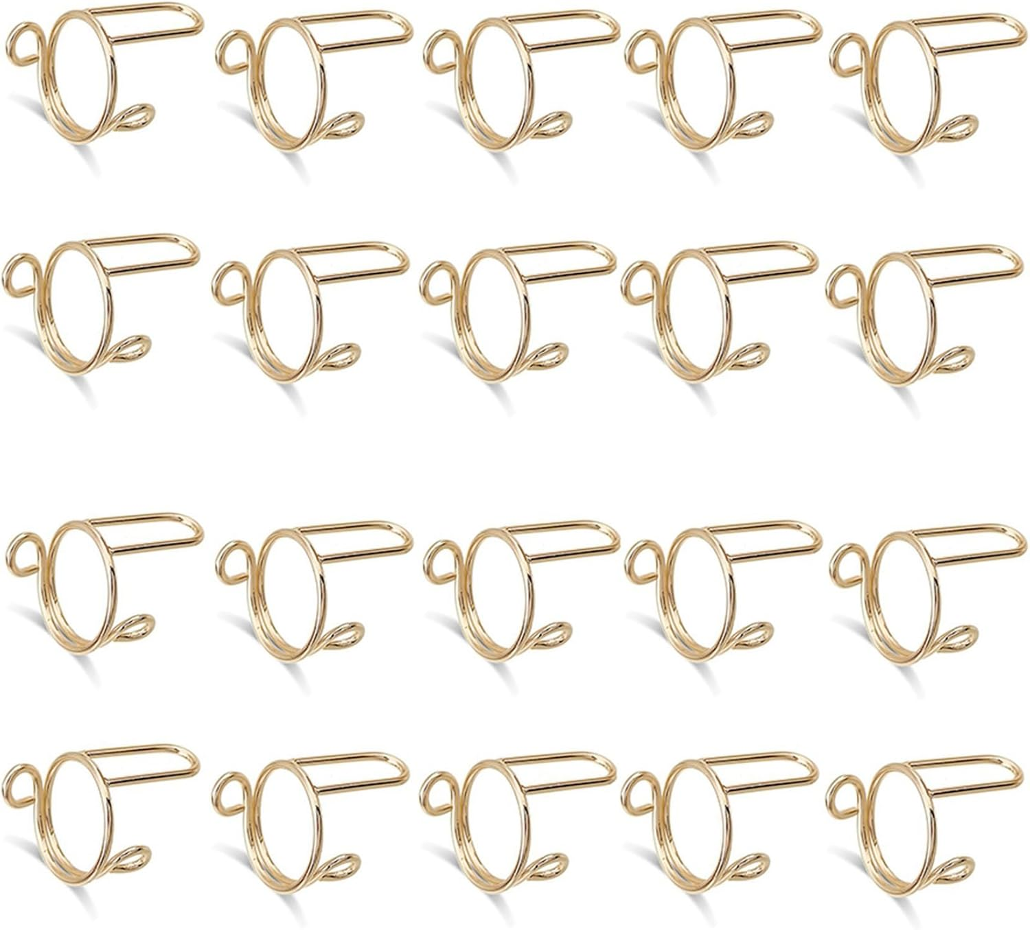 20 Pieces Sets Thin Nail Rings for Ladys Daily Fingertip Protective Cover Ring Jewelry Gift to Girlfriend Gold image number 2