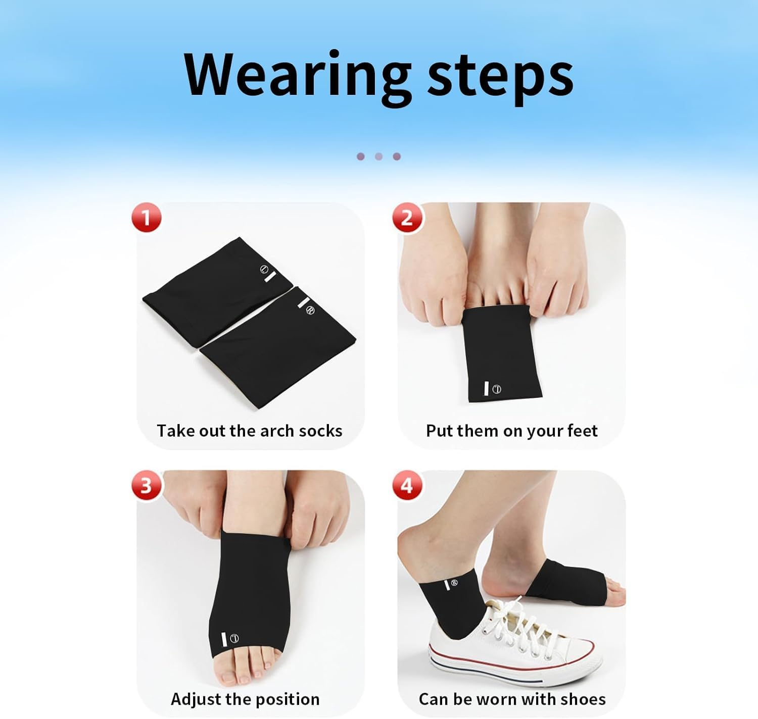 Arch Support (Black, One Size) image number 2