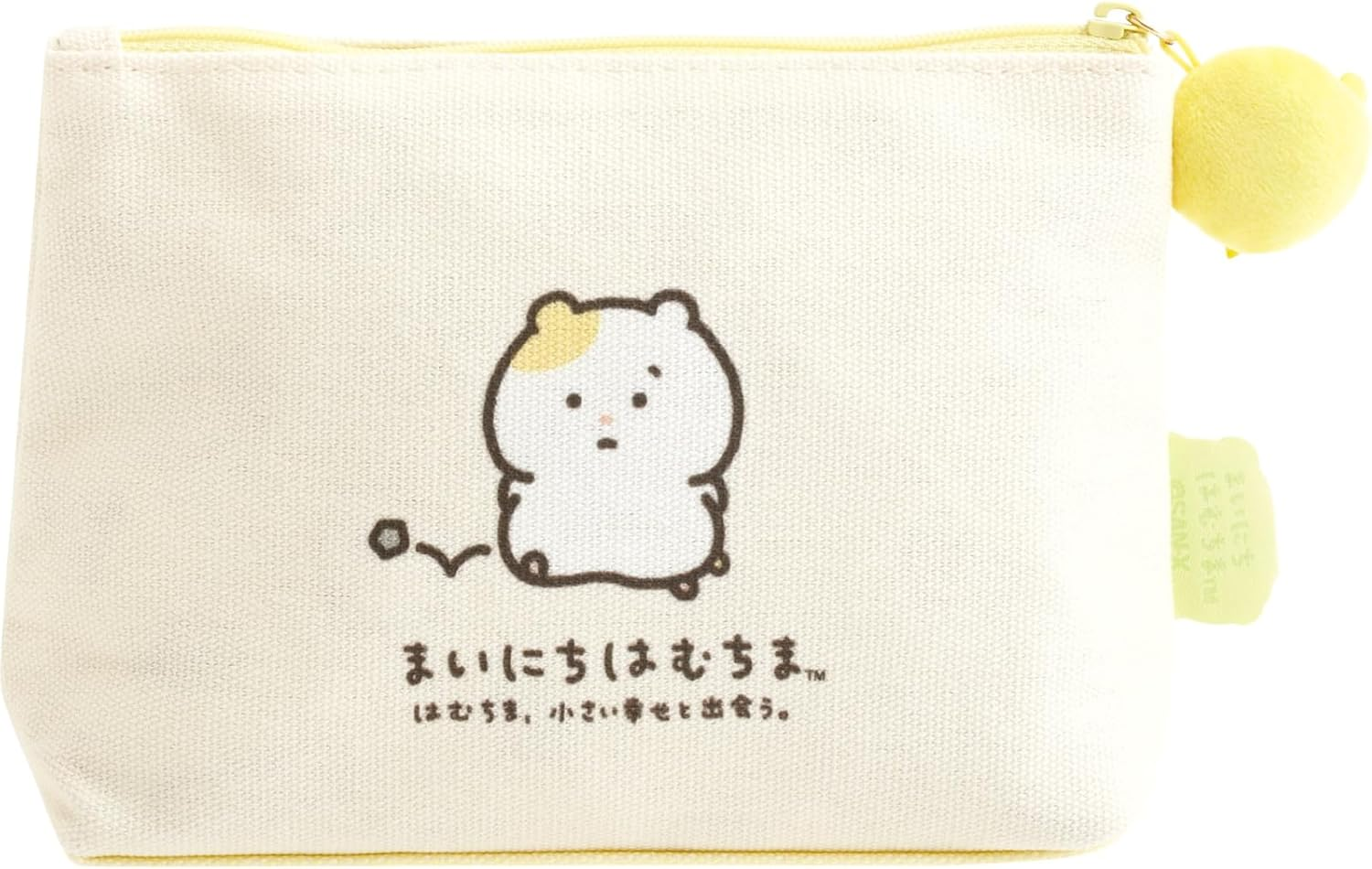 San-X Mahitachiha Whima, Hatchima, Meeting Little Happiness. CA78201 Pouch H4.9 X W 7.5 X D 2.0 Inches (125 X 190 X 50 Mm) image number 2