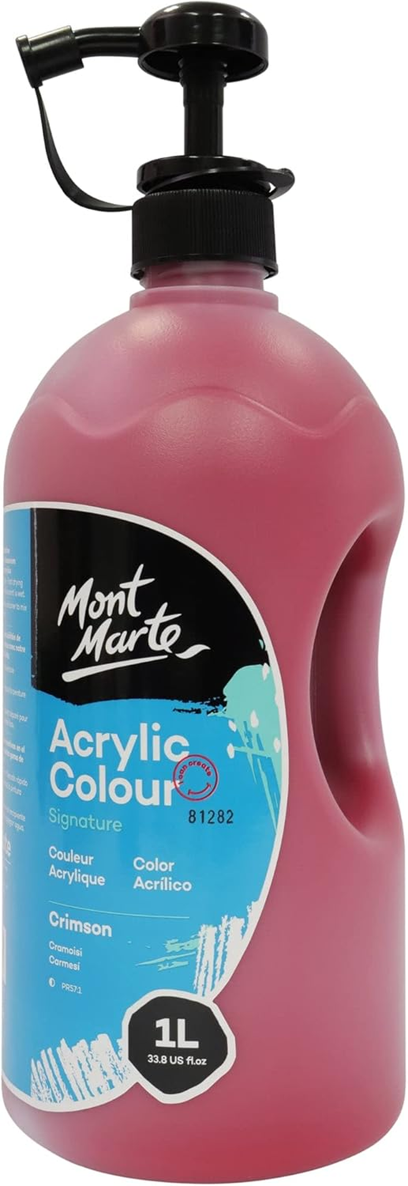 Mont Marte Signature Acrylic Colour with Pump 1 Litre, Orange image number 1