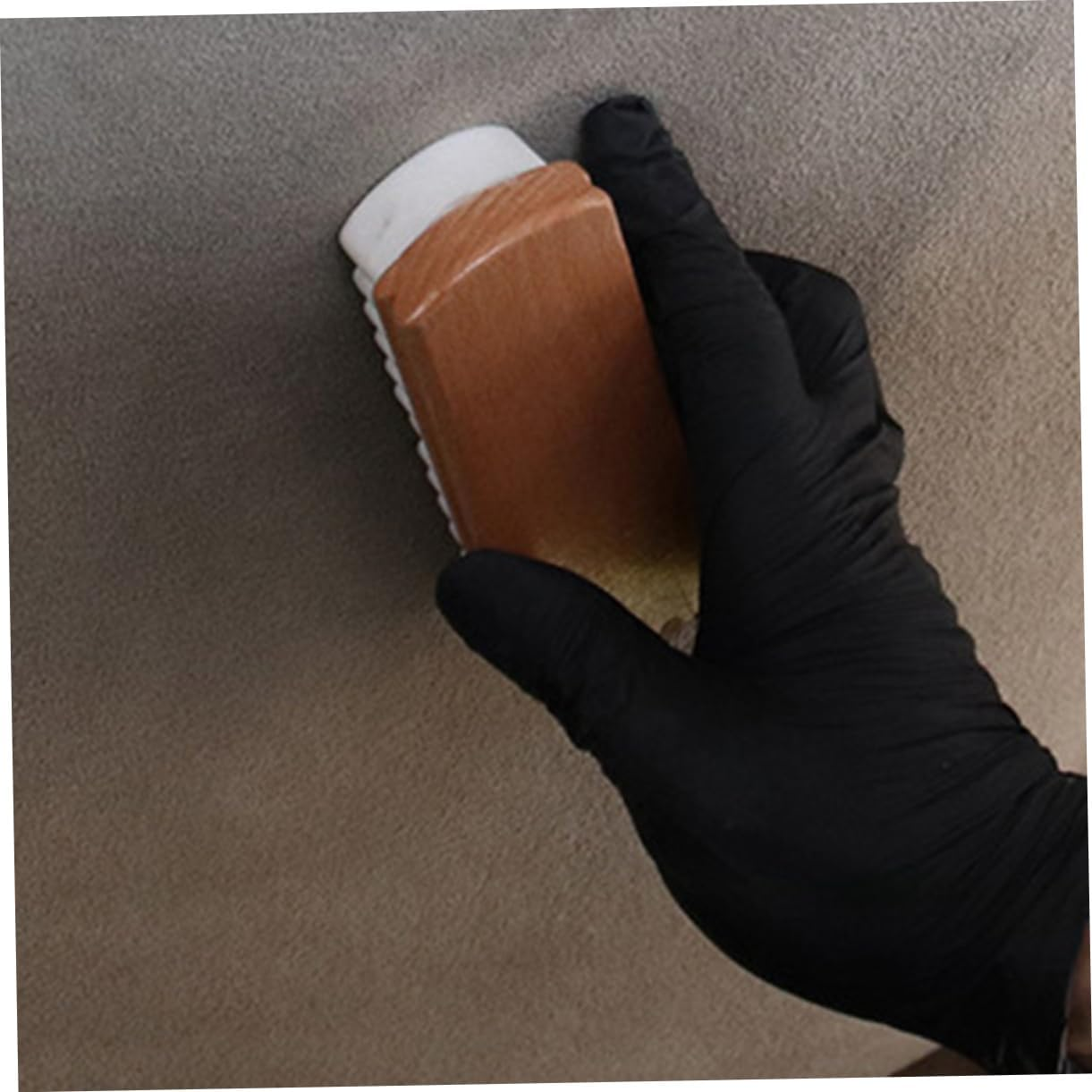 ANDRESLAD Suede Brush Car Seat Cleaning Brush for Interior Care, White Oil Suede Leather Cleaning Tool for Vehicle Upholstery, Suitable for Automotive Detailing image number 3