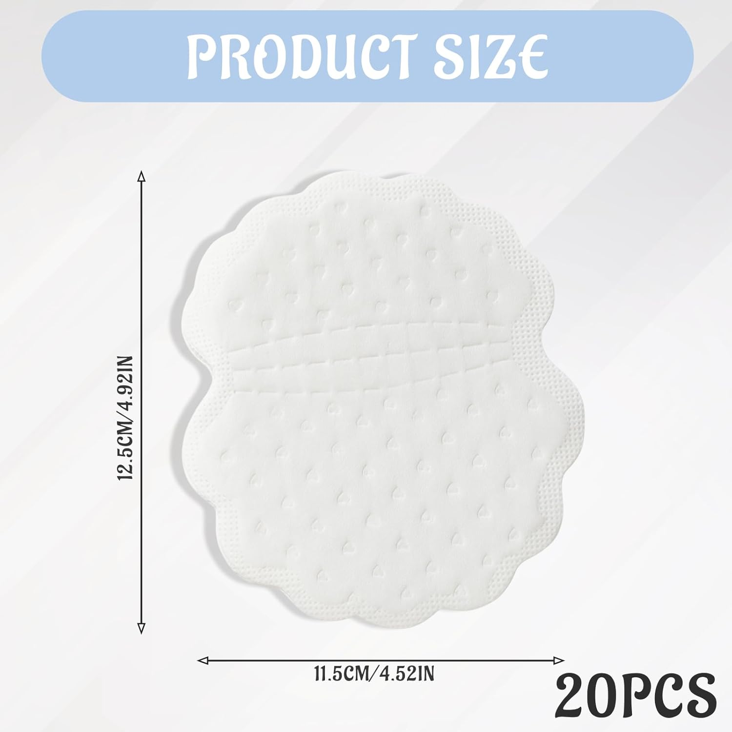 Underarm Sweat Pads, 20 Pieces, Armpit Sweat Pads for Women, Discreet and Comfortable image number 5
