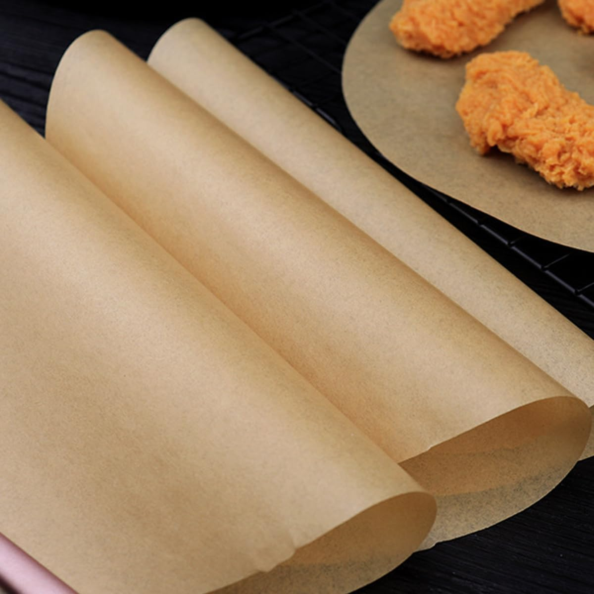 150 Sheets round Baking Parchment Paper, 6, 8, 10 Inch Parchment Paper for Cake Pan Liners,Non-Stick Precut Parchment Paper for Cookies Steamer Grilling Pizza Pan Springform Pan Baking Steaming Bread image number 6