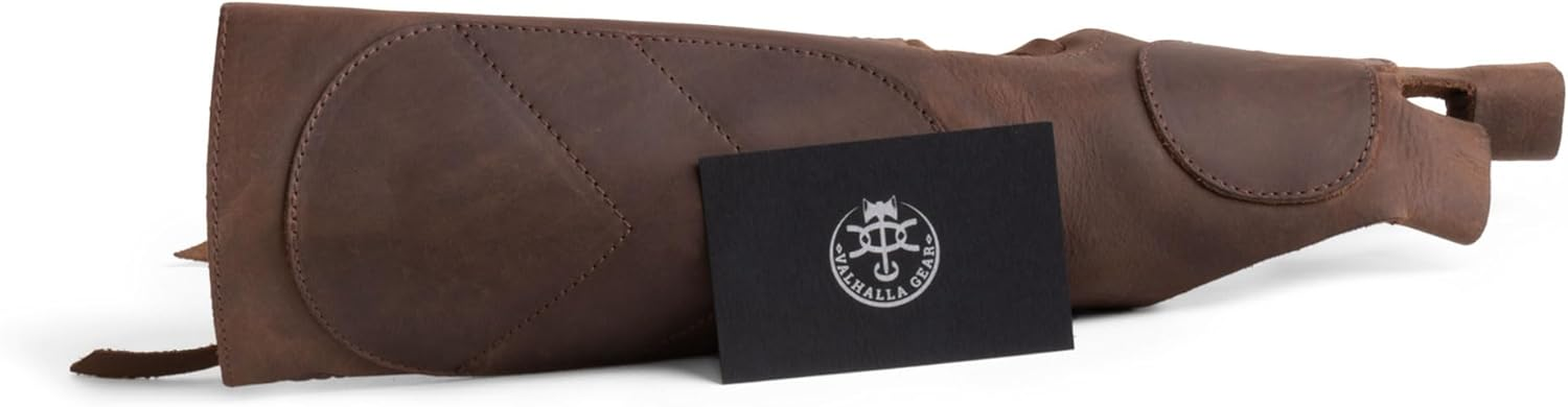 Forearm Guard for Archery Bow, Protective Wrist Arm Bracer, Archeries Shooting Quiver, Handmade from Full Grain Leather, Bourbon Brown image number 1