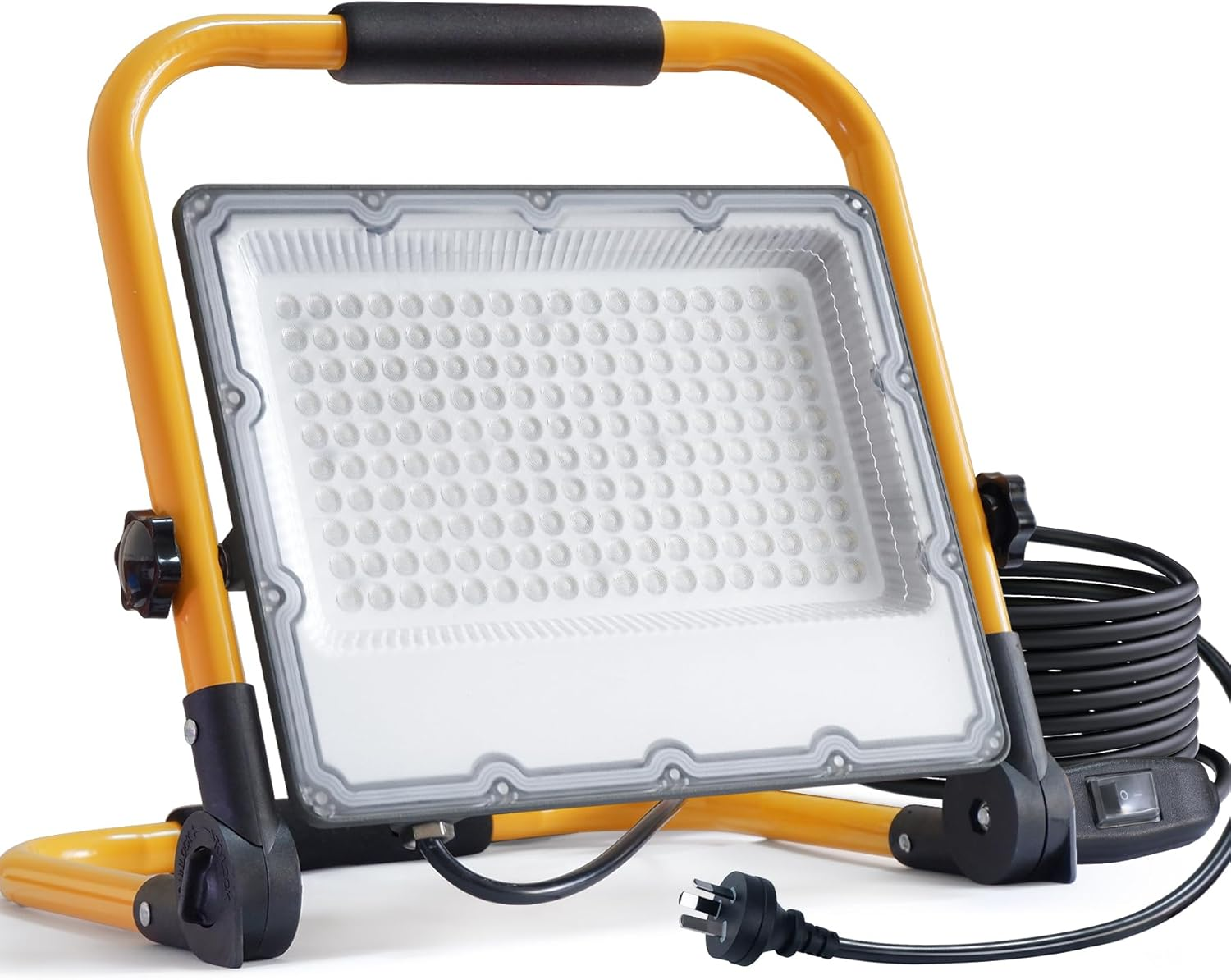 MEEKBOS 150W LED Work Light, 15000LM Construction Light with 4M Cable, 1000W Equivalent 6500K Adjustable Working Lights, IP66 Waterproof Job Site Light for Construction Site,Workshop,Garage image number 3