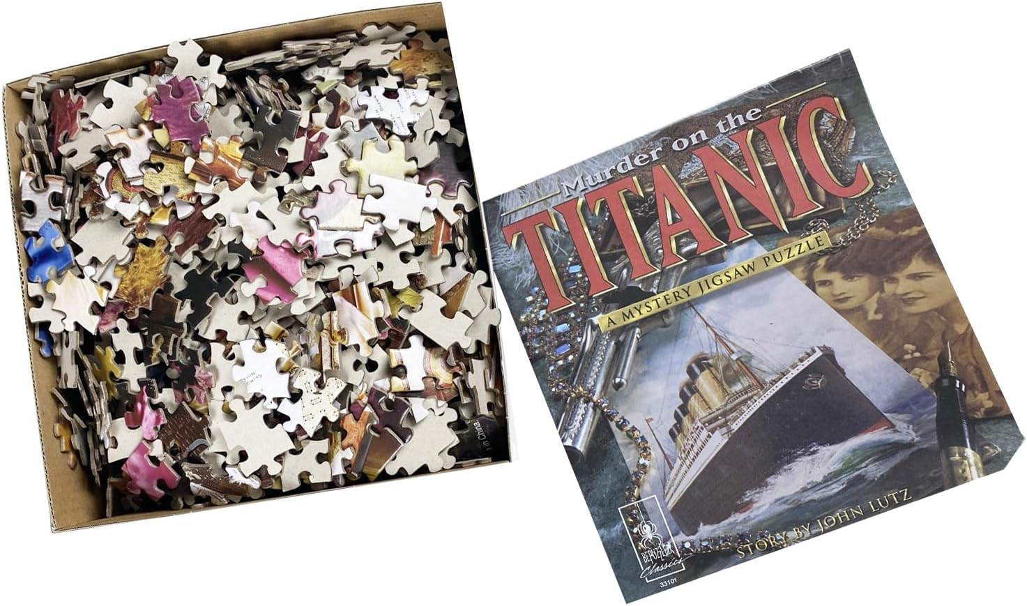 Bepuzzled, Classic Mystery 1000Pc Jigsaw Puzzle - Murder on the Titanic, image number 2