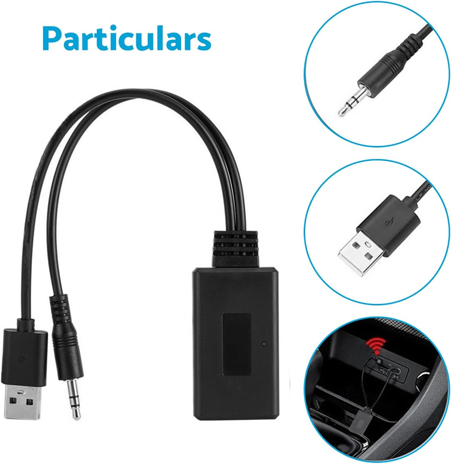 Car Bluetooth-Compatible Radio AUX Cable Adapter Accessories Suitable for BMW E90 E91 E92 image number 6