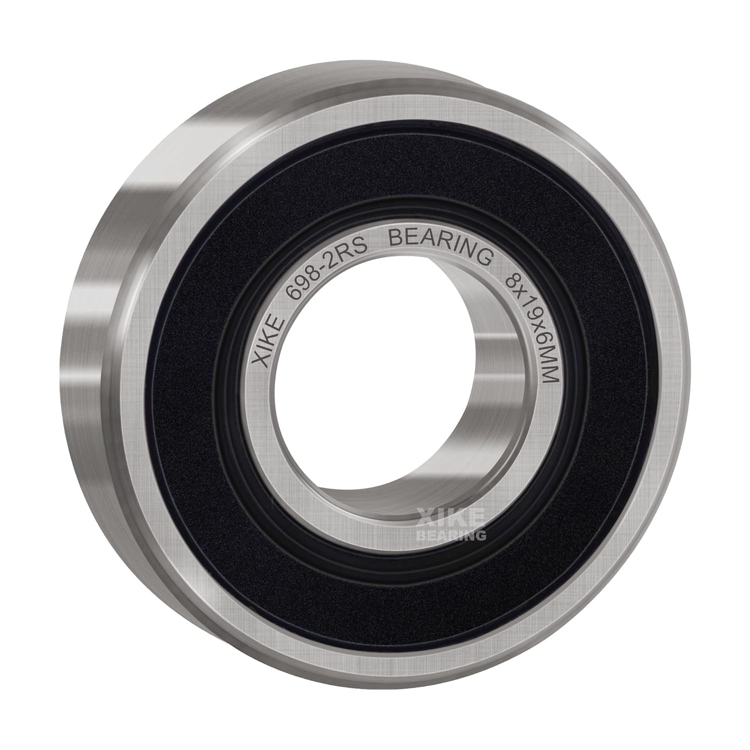XIKE 698-2RS Sealed Ball Bearings 8X19X6Mm, Bearing Steel｜Pre-Lubricated｜Double Rubber Seals｜694Rs Miniature Deep Groove Ball Bearing, Pack of 10. image number 3