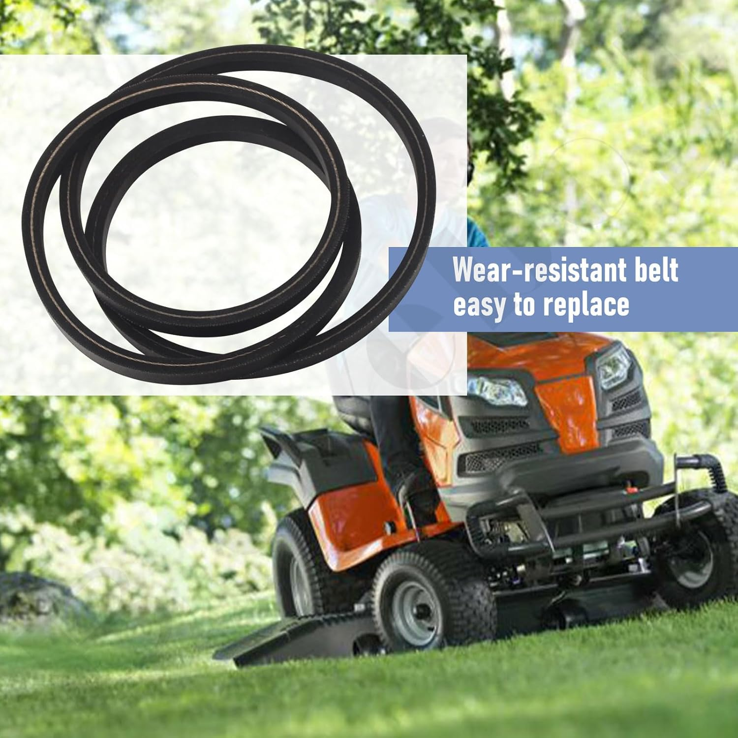 Lawn Mower 607400 Drive Belt (1/2" X 50 3/4") Compatible with Hu-Stler Ra-Ptor, Ra-Ptor Limited, Raptor SD, SDX 607400 Hustler Drive Belt Replaces 603907 607400-A 54 938548, 60 938555