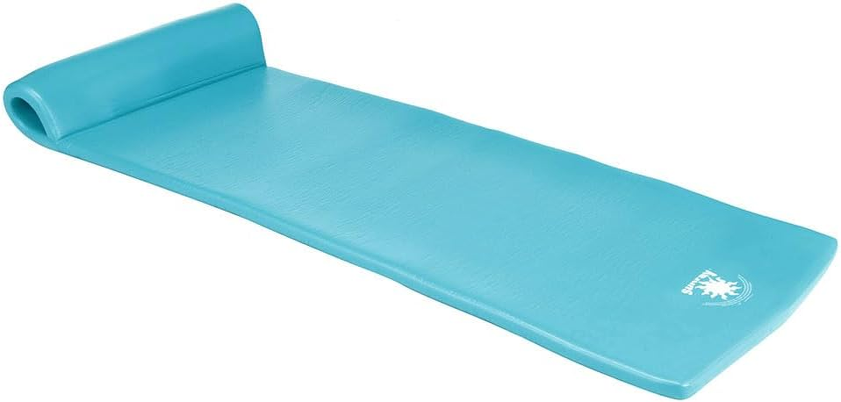 Texas Recreation Sunray 1.25-In Thick Swimming Pool Foam Pool Floating Mattress, Bronze, Teal image number 2