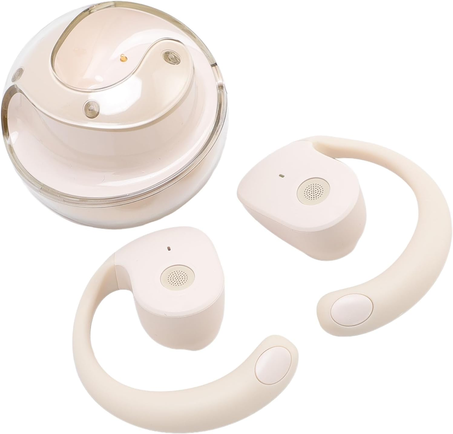 ASHATA Translation Earbuds, Long Battery Life, 80 Languages, 14 Accents, Real-Time Translator for International Travelers, ABS image number 1