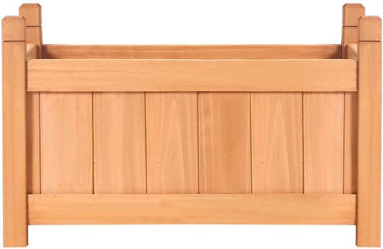 Greenfingers Garden Bed Wooden Planter Box, Gardening Supplies Plant Containers Patio, 60 X 30 X 33Cm Containerized Raised Beds Rectangle for Vegetables Flowers Herbs image number 1