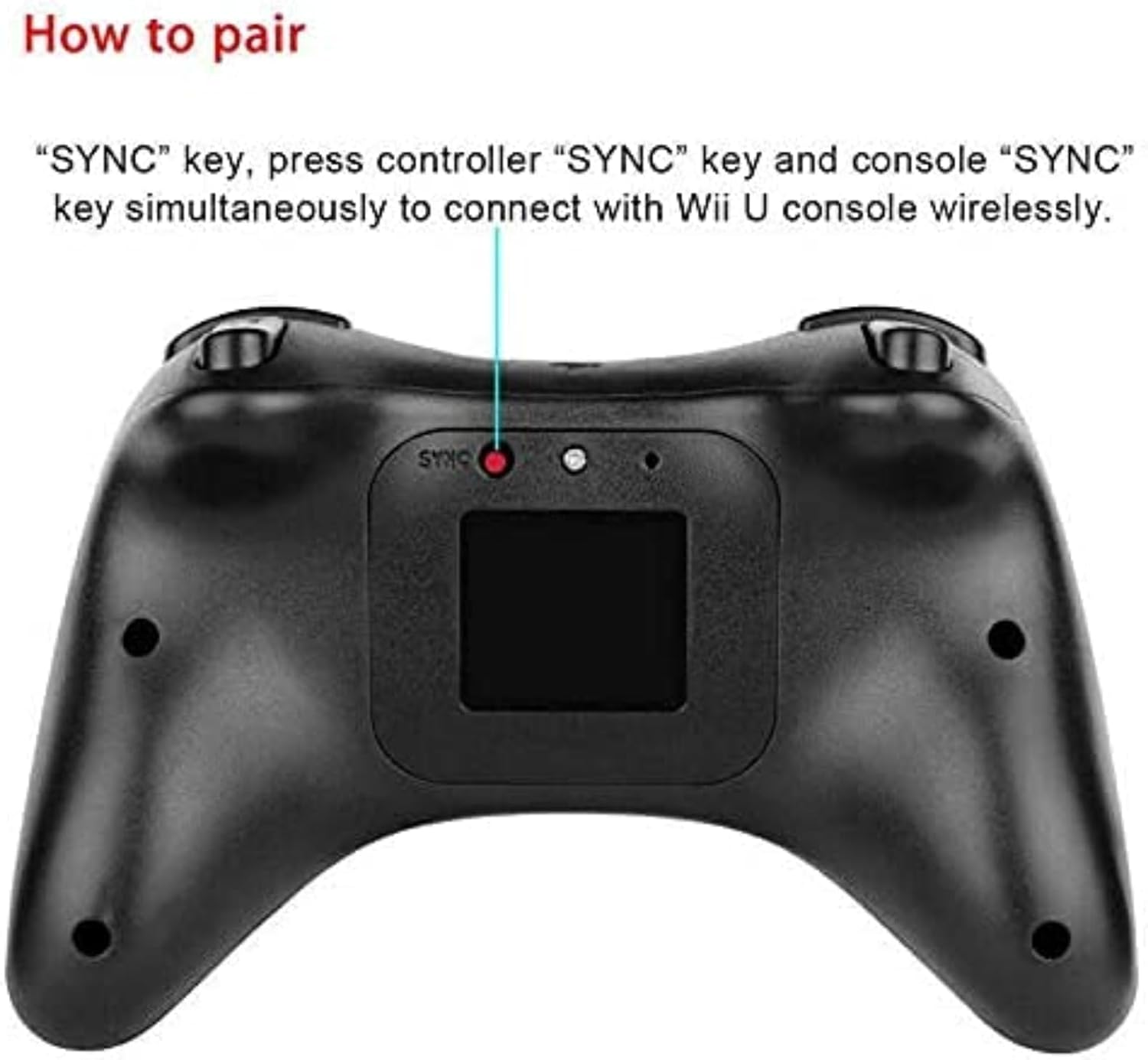 WIIU Pro Wireless Bluetooth Gamepad Enhanced Version with Vibration, Built-In Rechargeable Lithium Battery, 10M Bluetooth Distance, off REGISTER Function for WIIU Console and Games image number 1