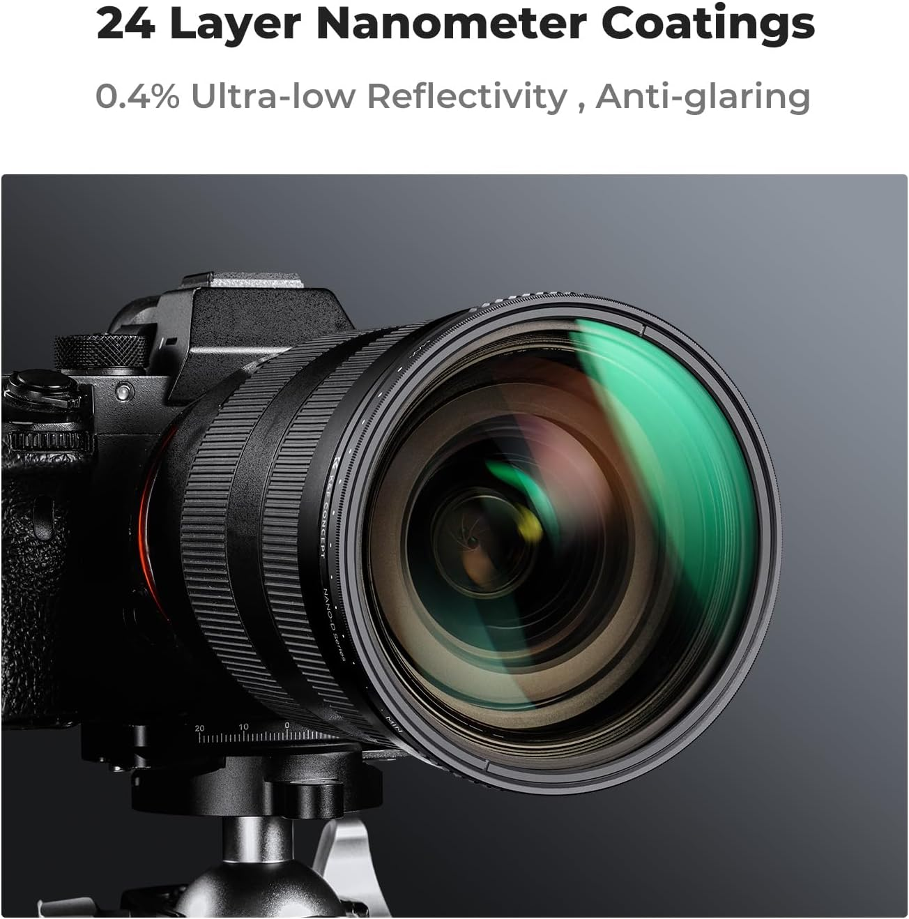 K&F CONCEPT 62Mm Variable ND3-ND1000 ND Filter (1.5-10 Stops) Neutral Density Lens Filter with 24 Multi-Layer Coatings for Camera Lens image number 6