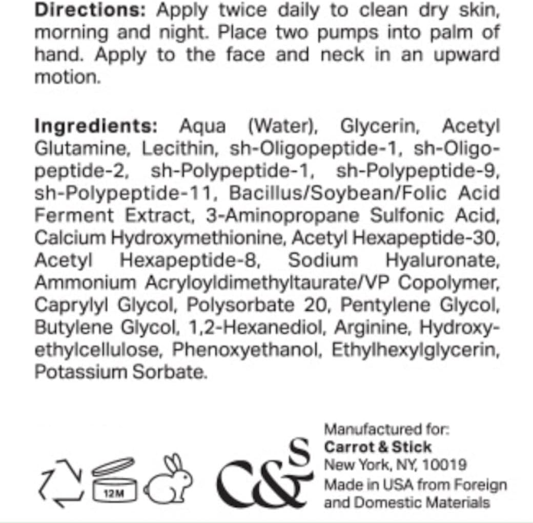 Carrot & Stick the Repair Serum - Skin Revitalizer, Hyaluronic Acid, Vitamin E, Neuropeptides, 1 Fluid Ounce image number 3